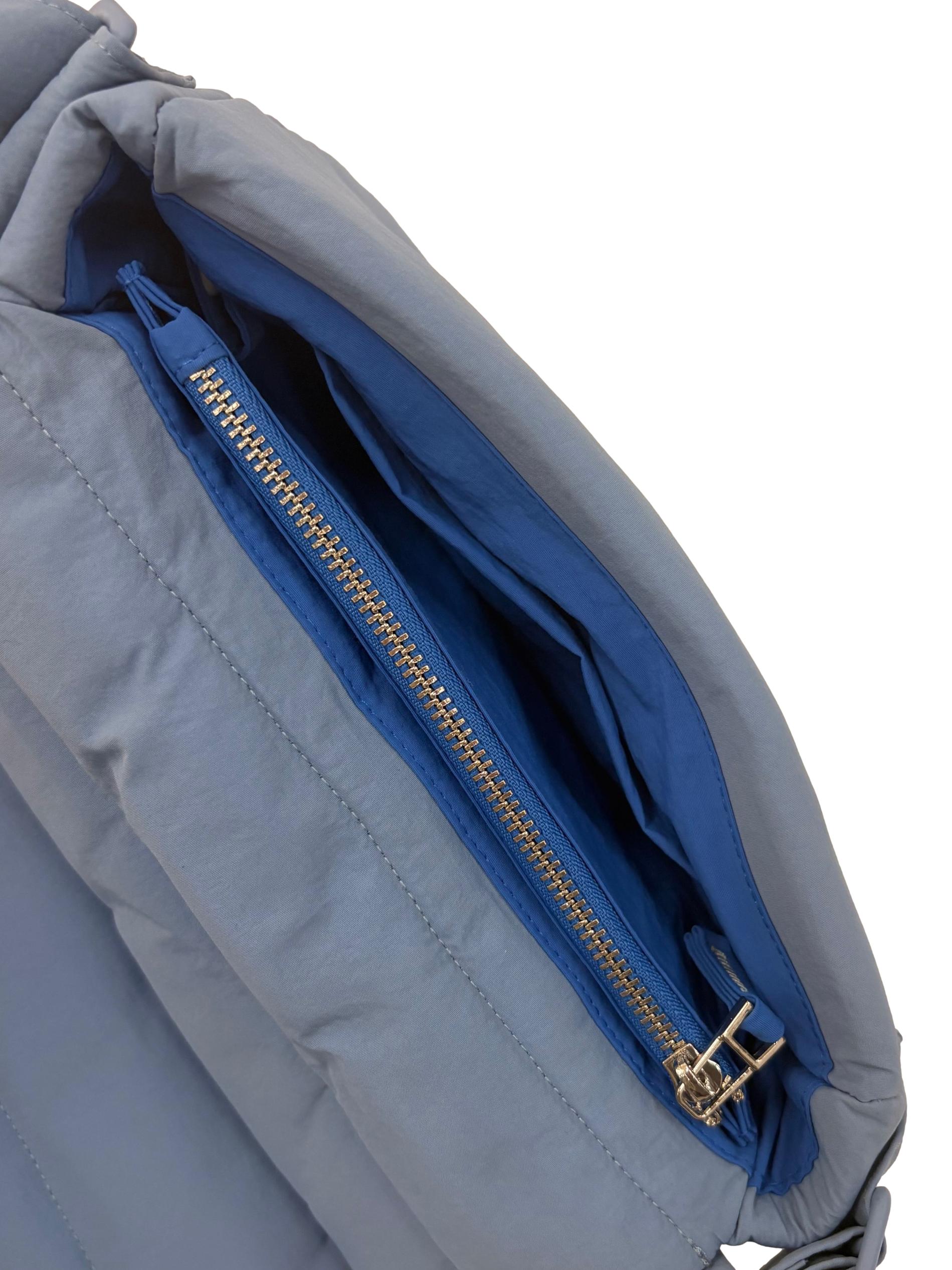 Periwinkle Blue Poofy Shoulder Bag
