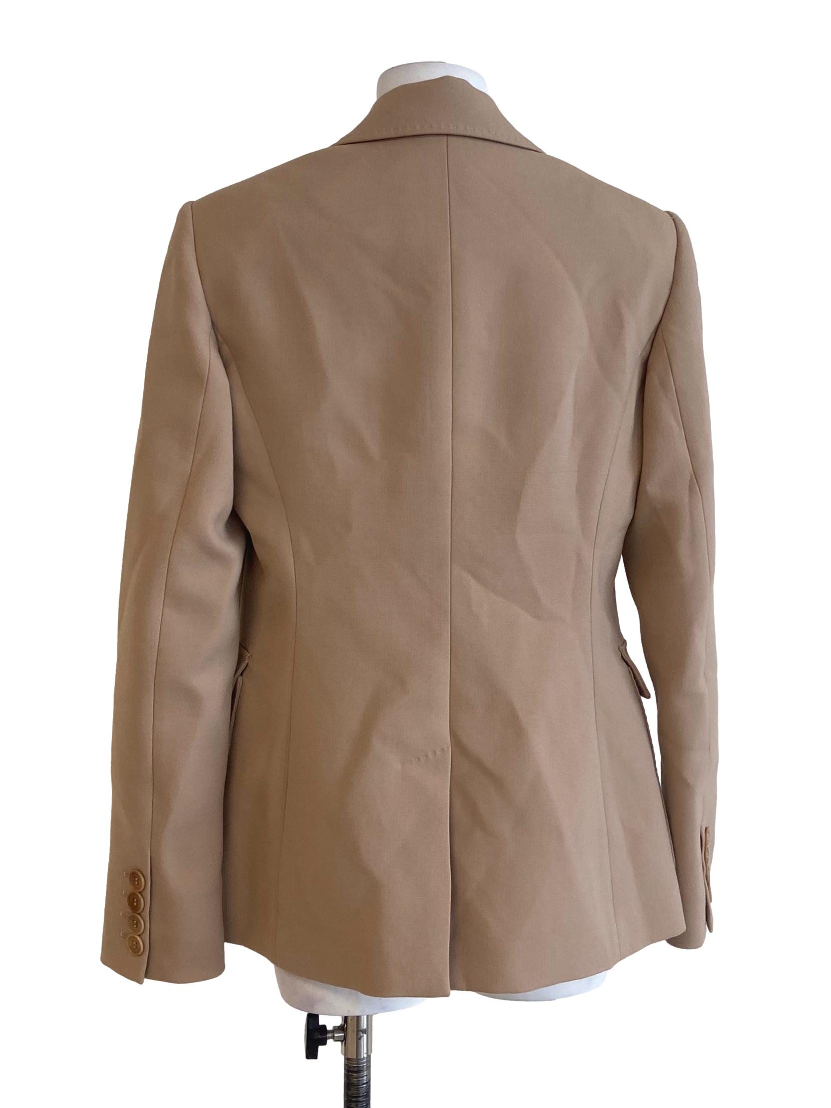 Brown Single Button Blazer