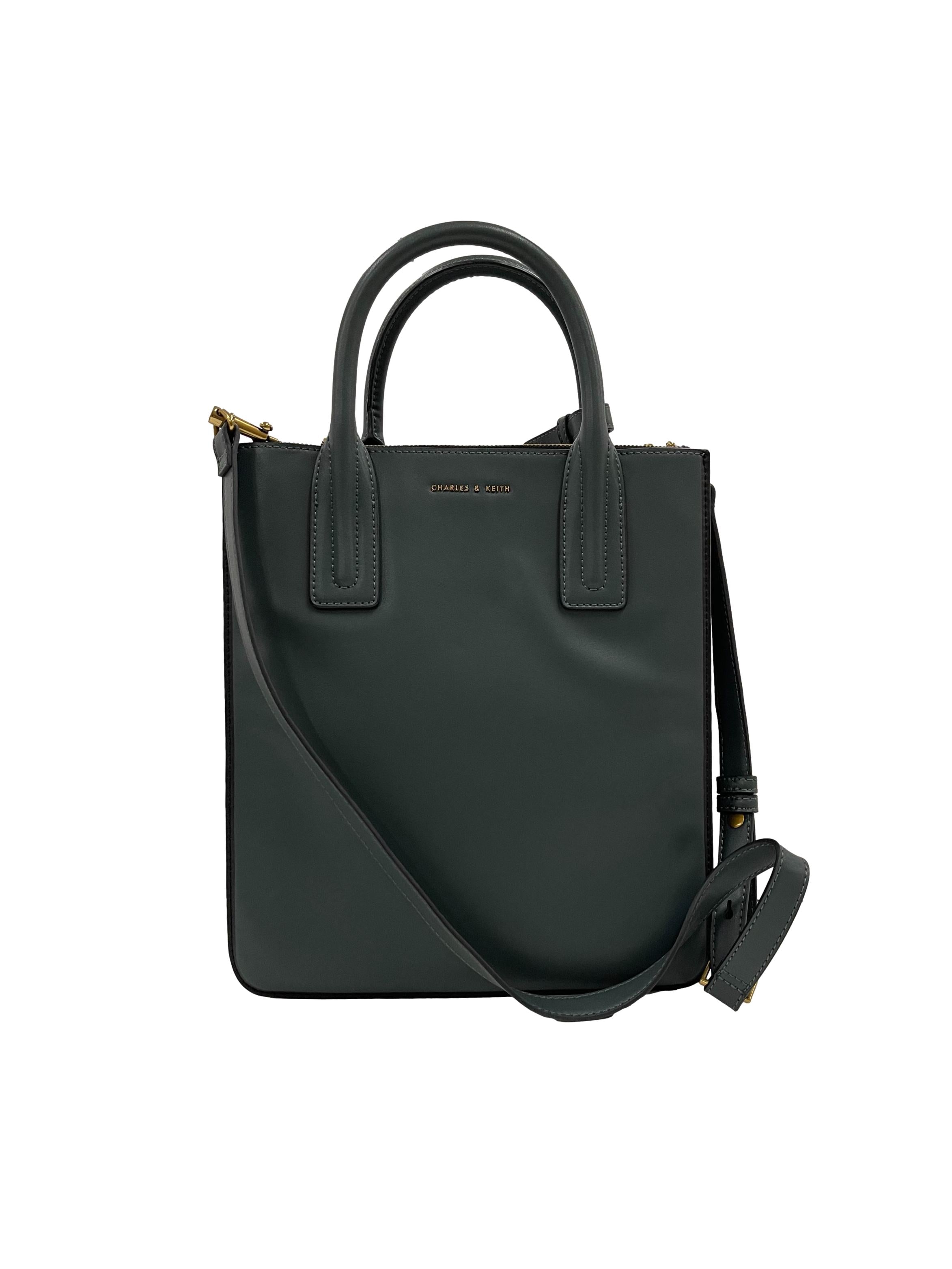 Dark Green Trend Commuter Tote Bag