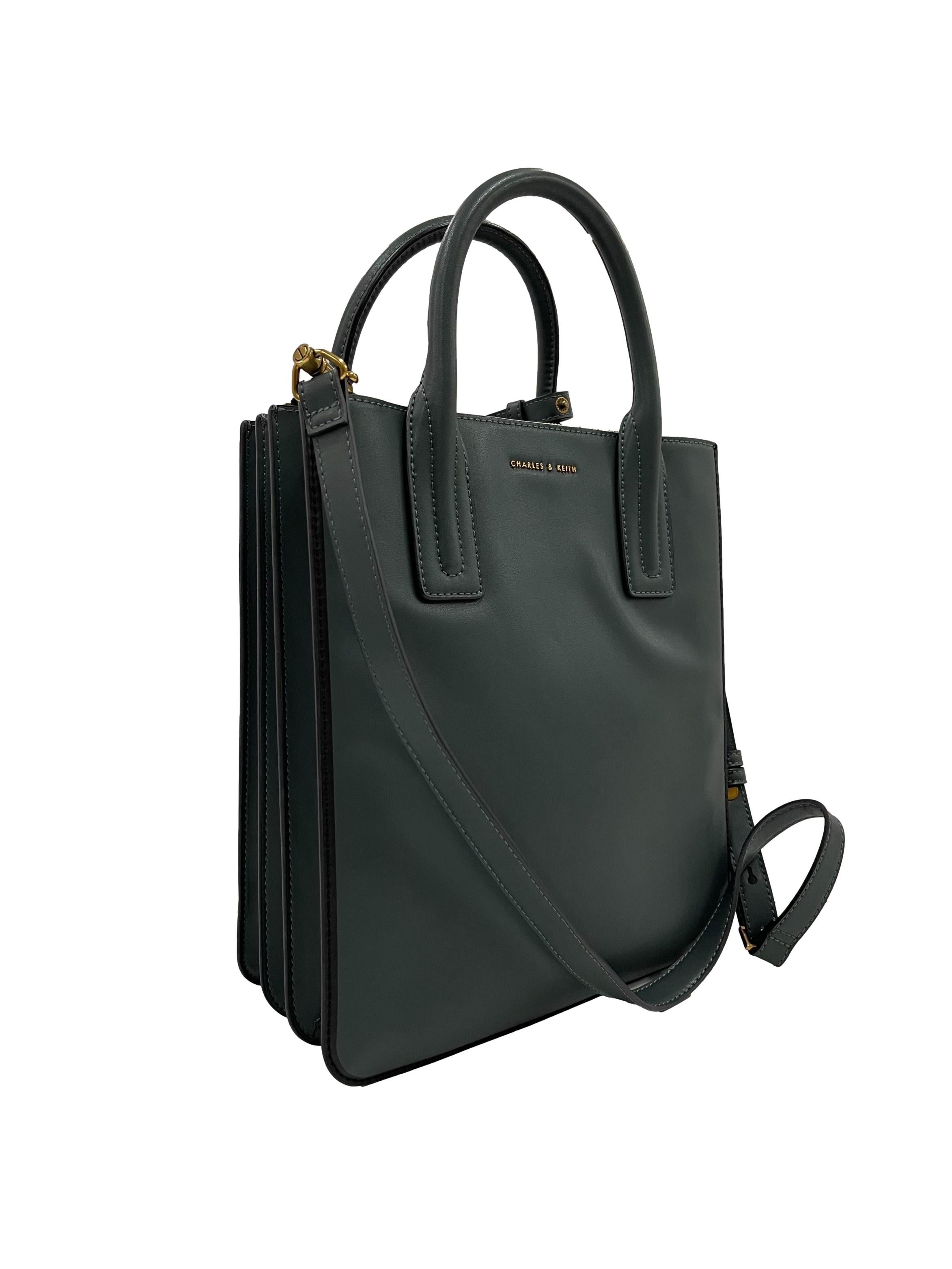 Dark Green Trend Commuter Tote Bag