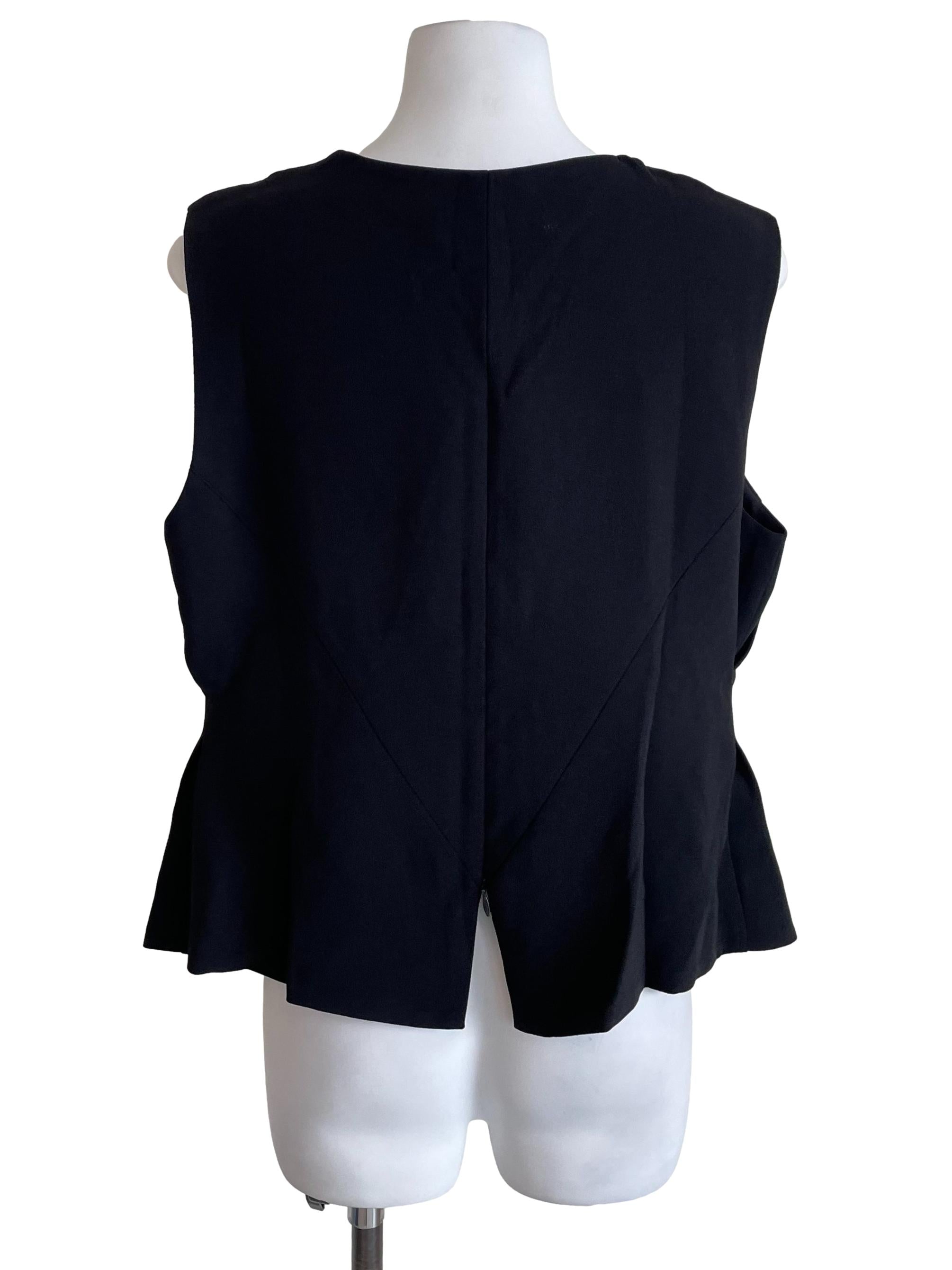 Black V Neck Fit Top
