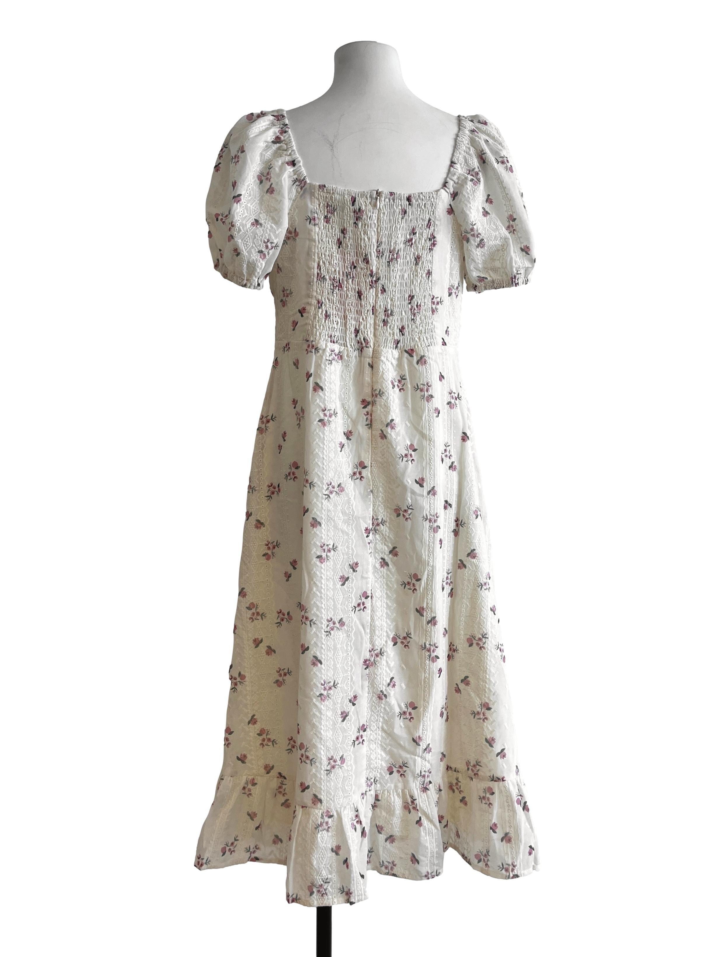 Cream White Babydoll Dress