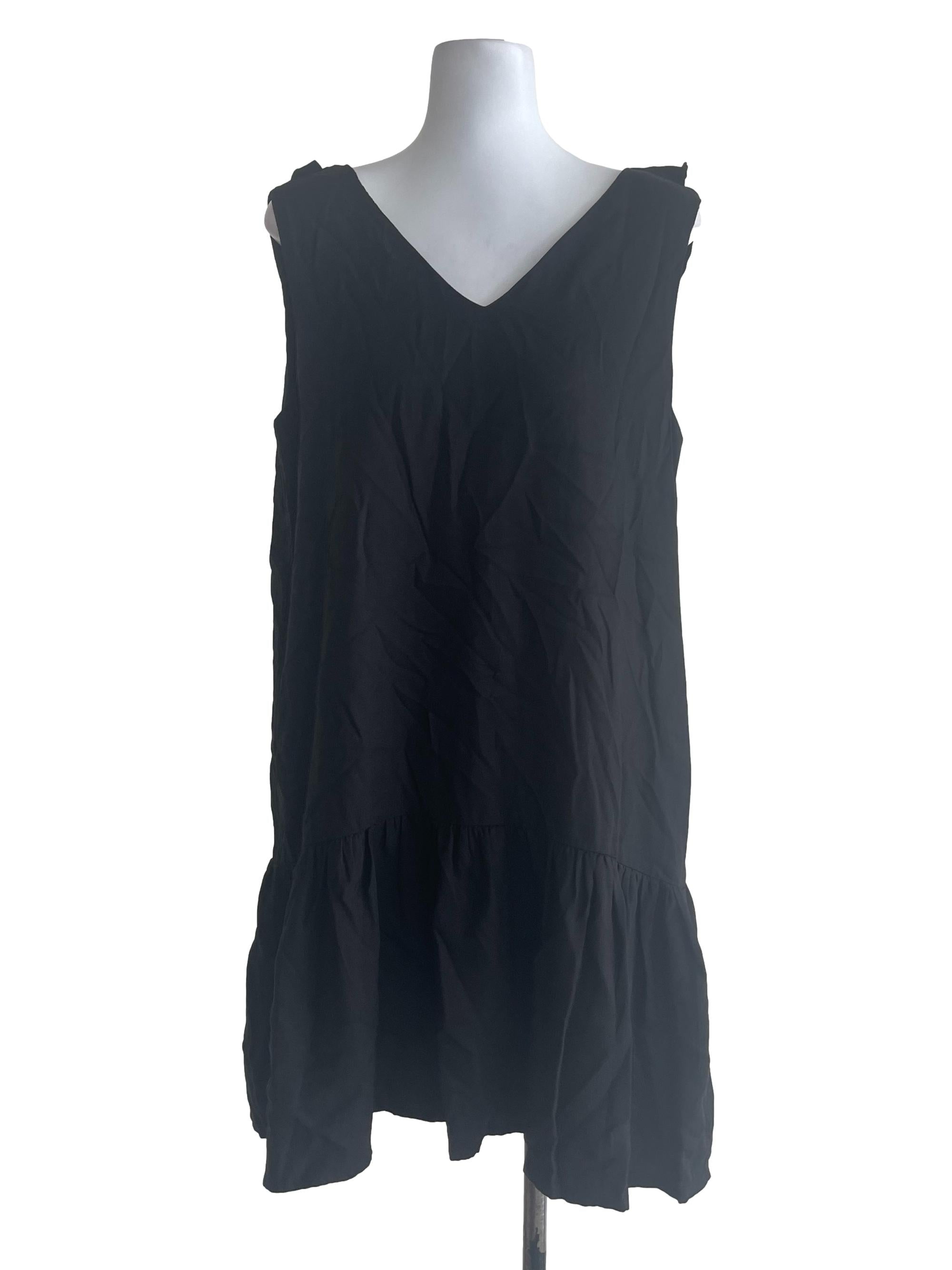 Black Dolly Ruffle Dress
