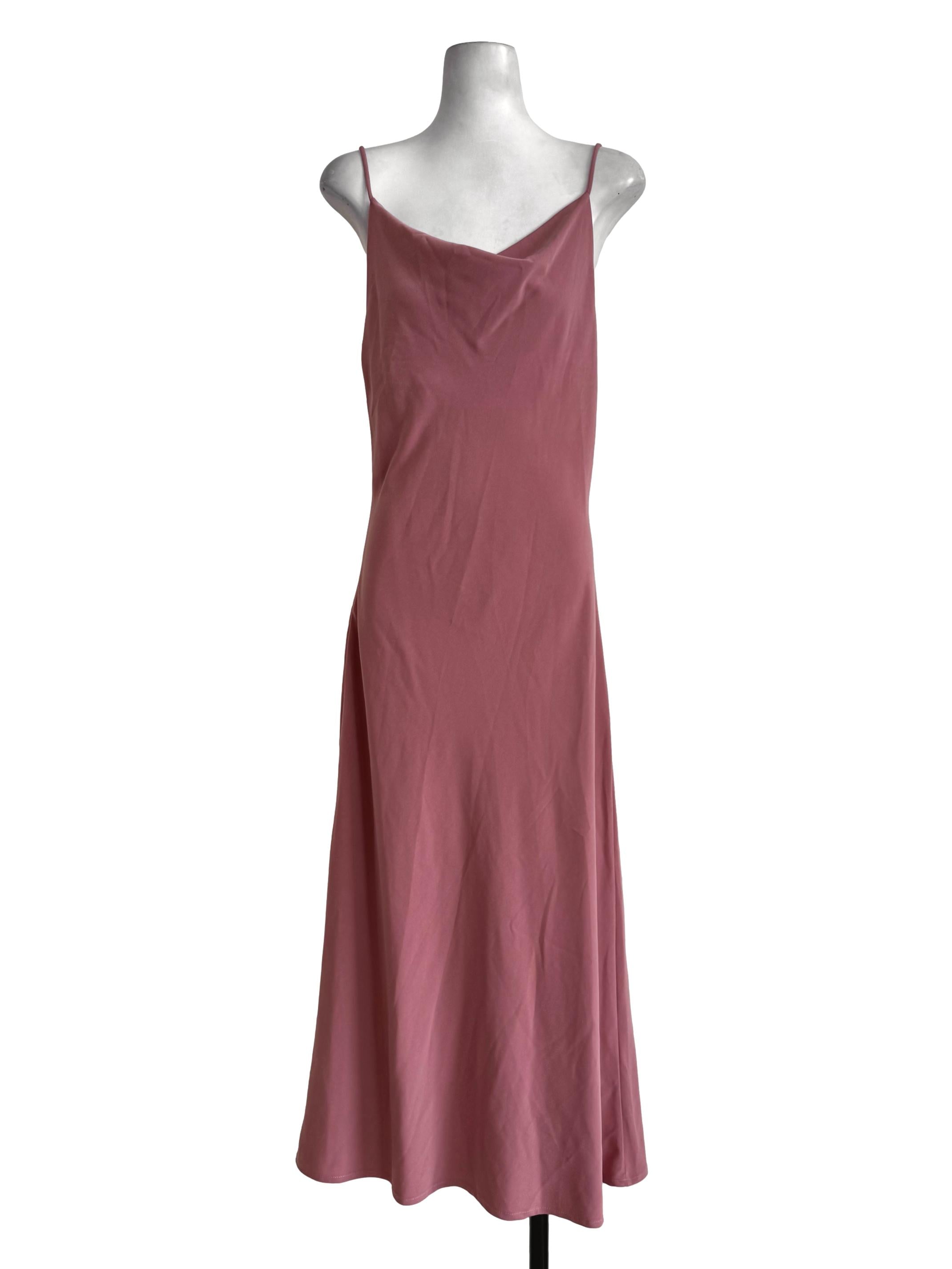 Dusty Rose Sleeveless Bodycon Dress TEM