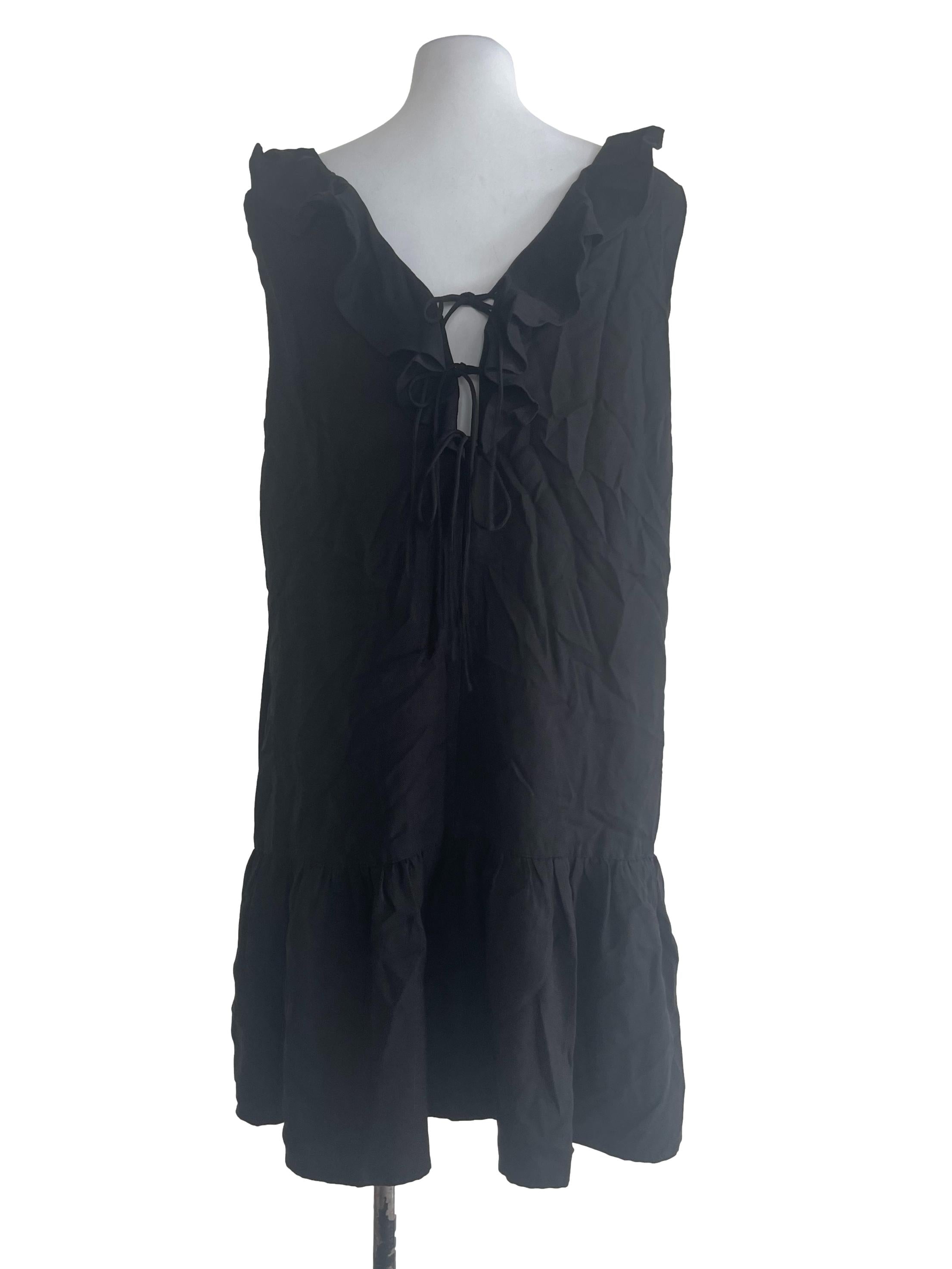 Black Dolly Ruffle Dress