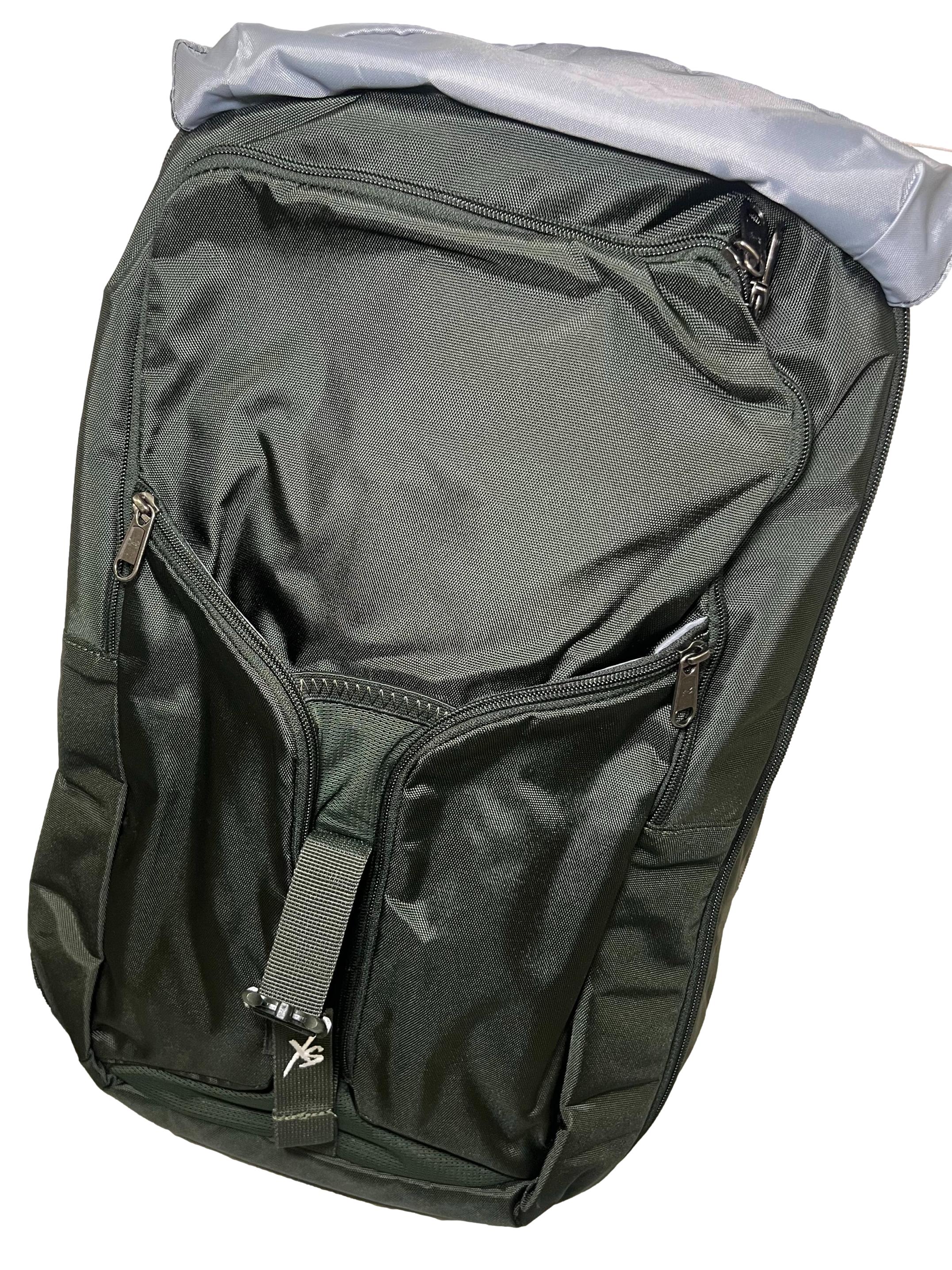 Green Polyester Sling Backpack CSN
