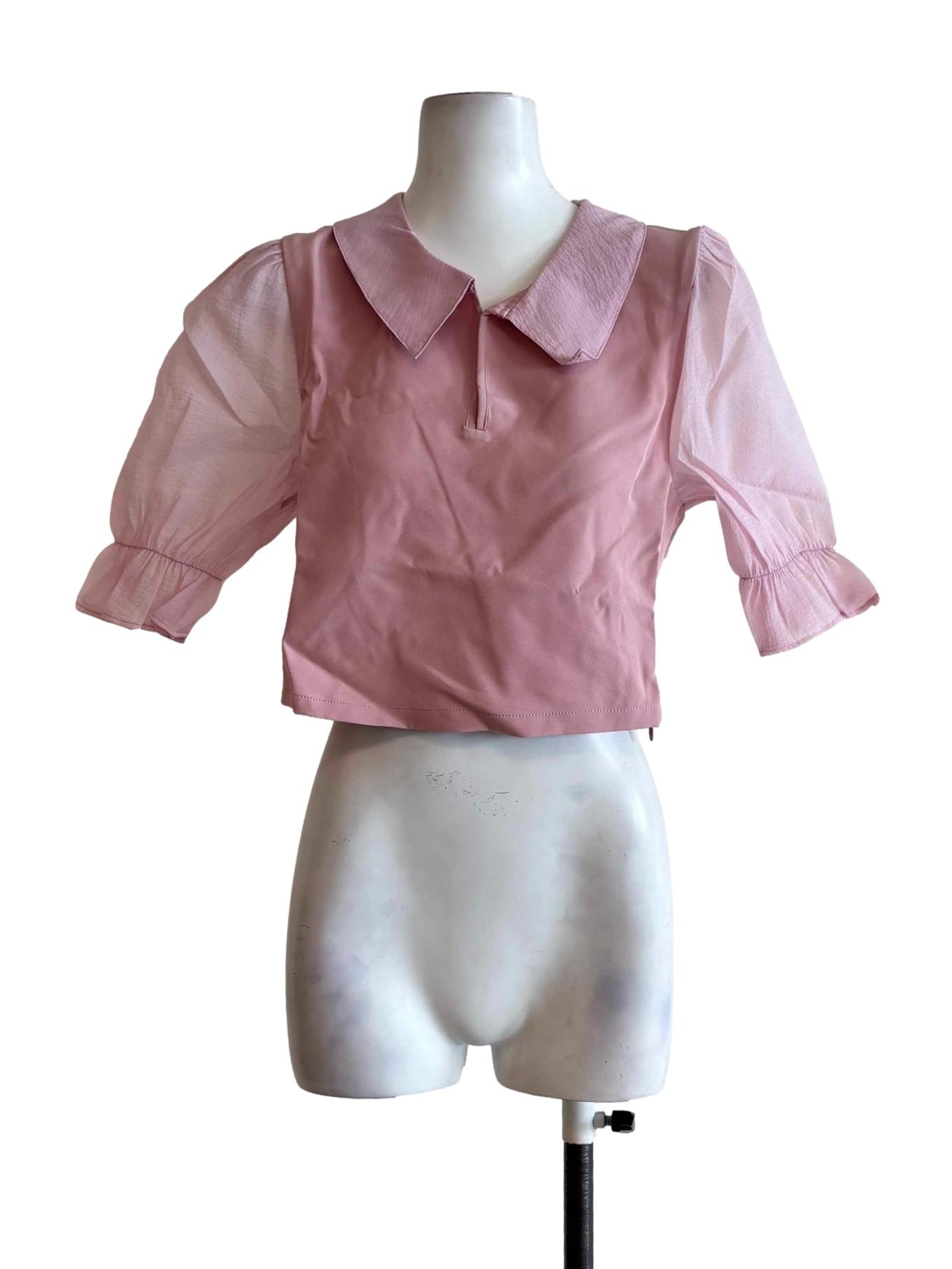 Blush Pink Baby Doll Top
