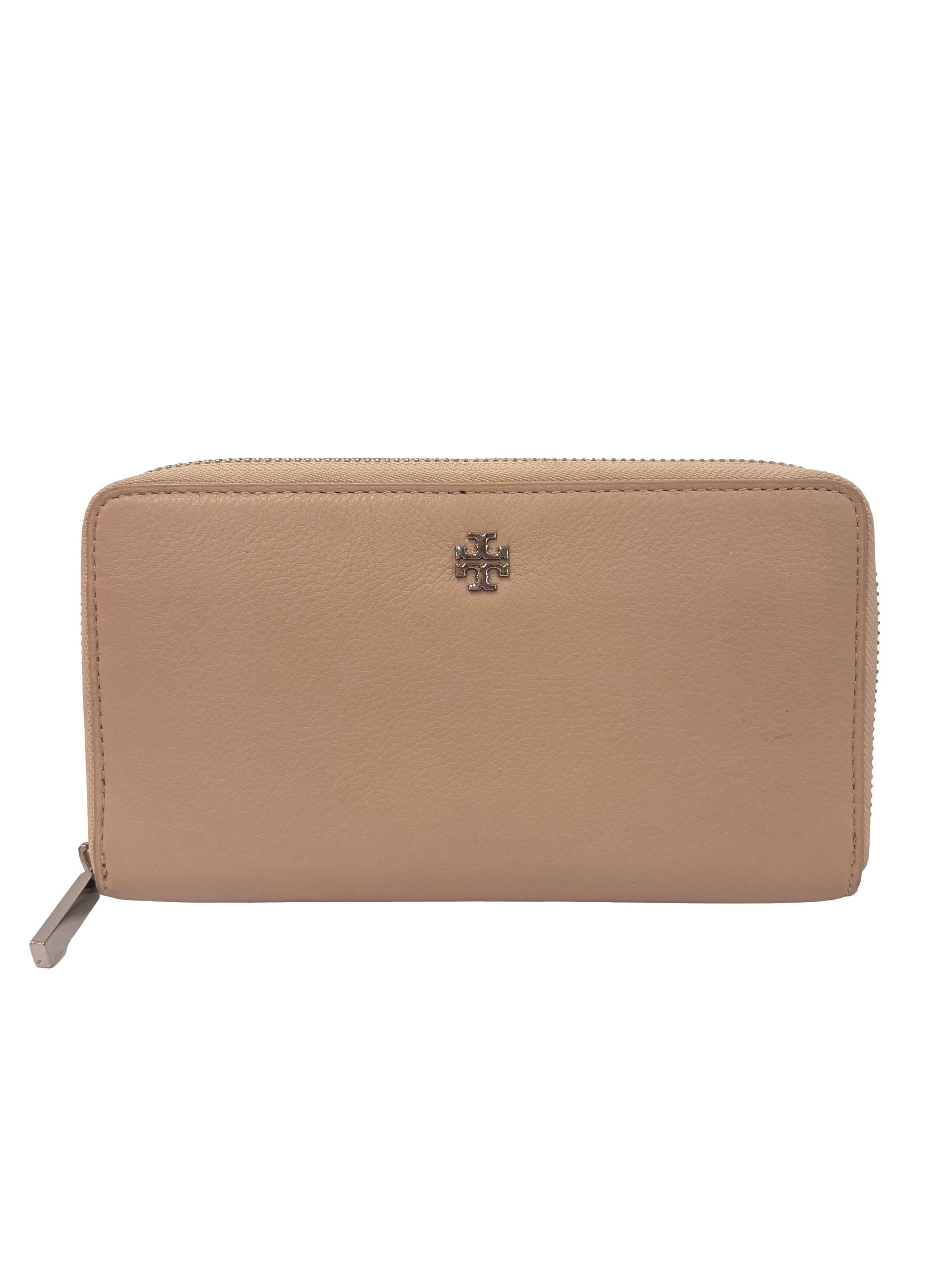 Pink Leather Long Wallet CSN