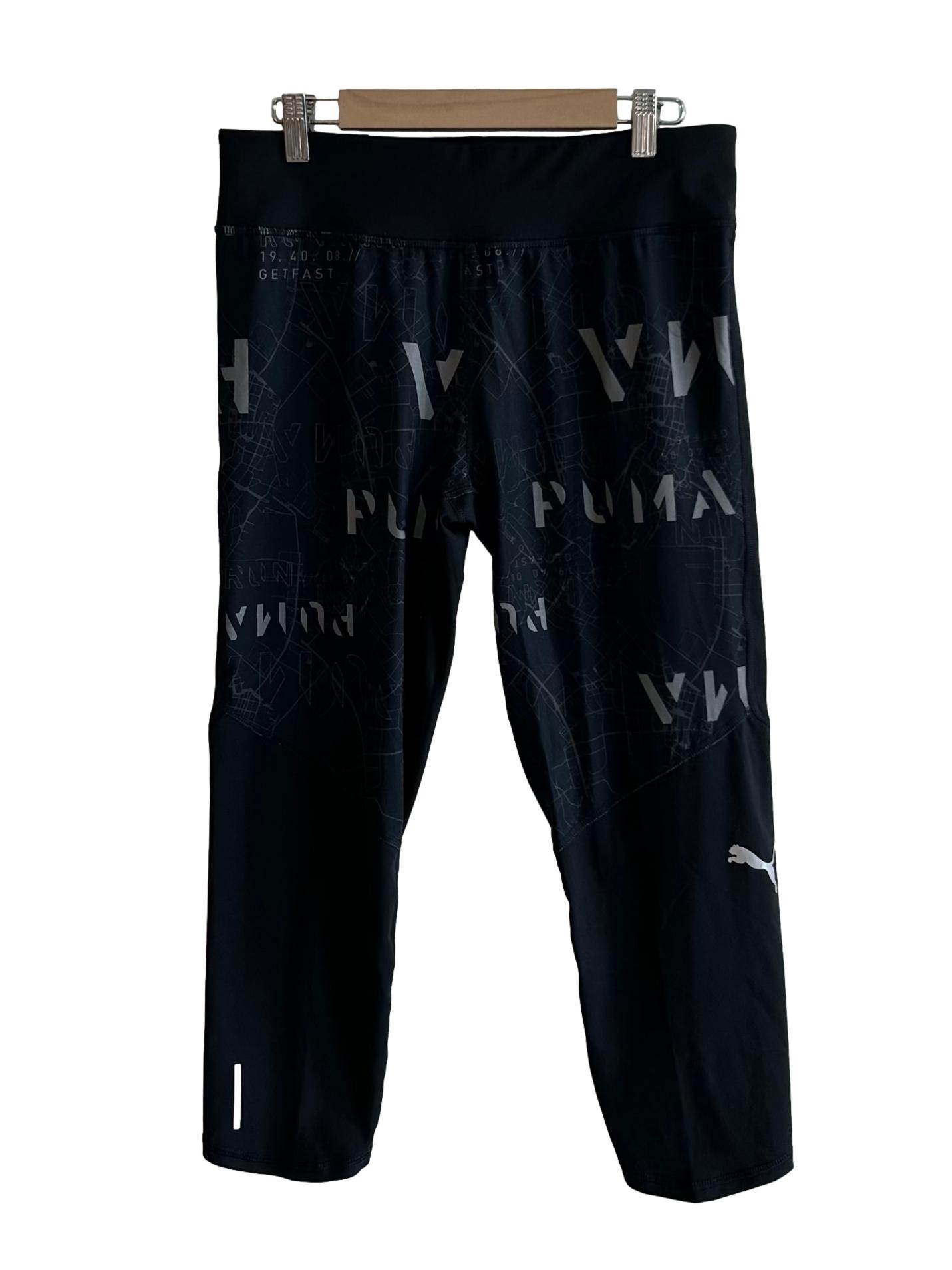 Graphite Black Printed Leggings