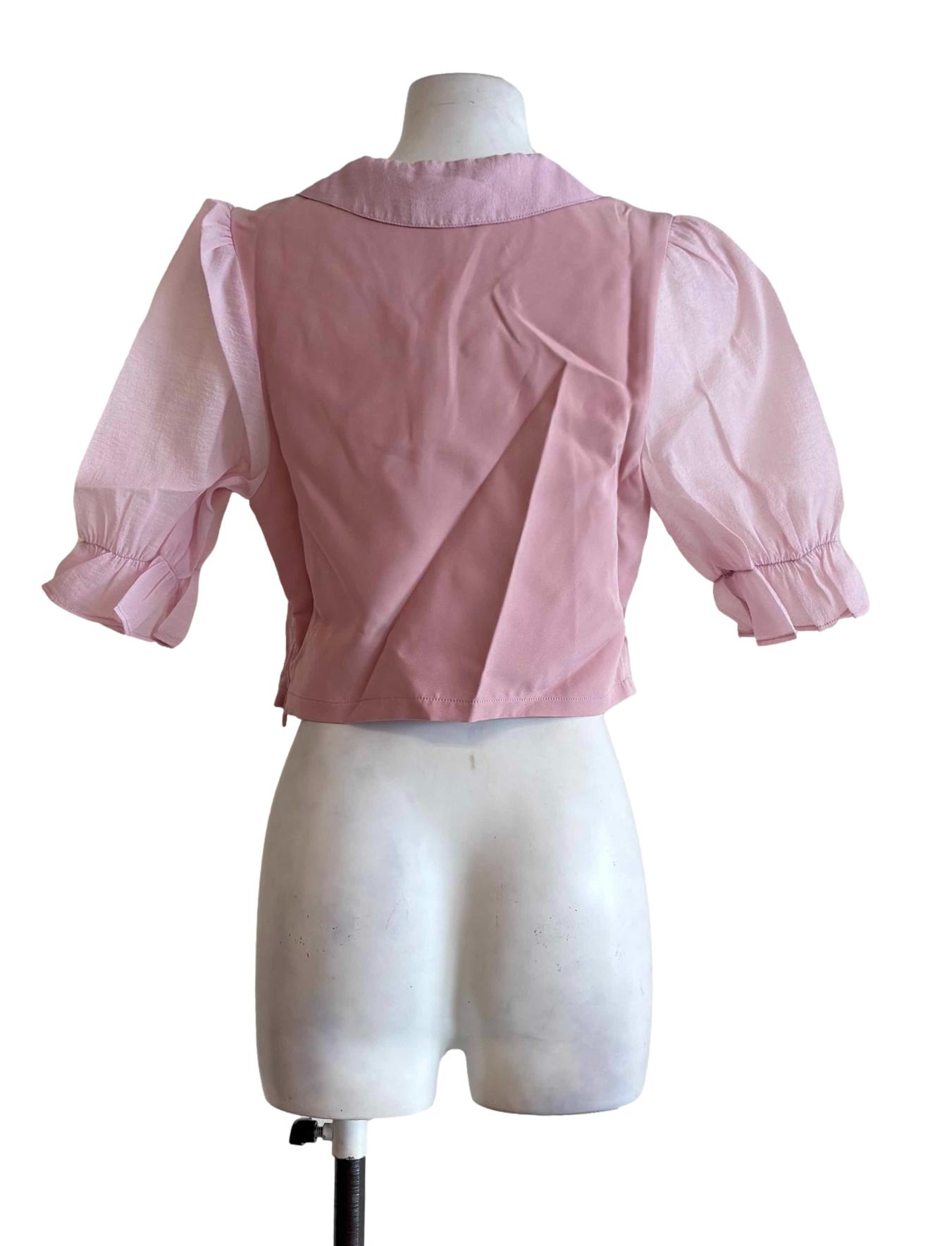 Blush Pink Baby Doll Top