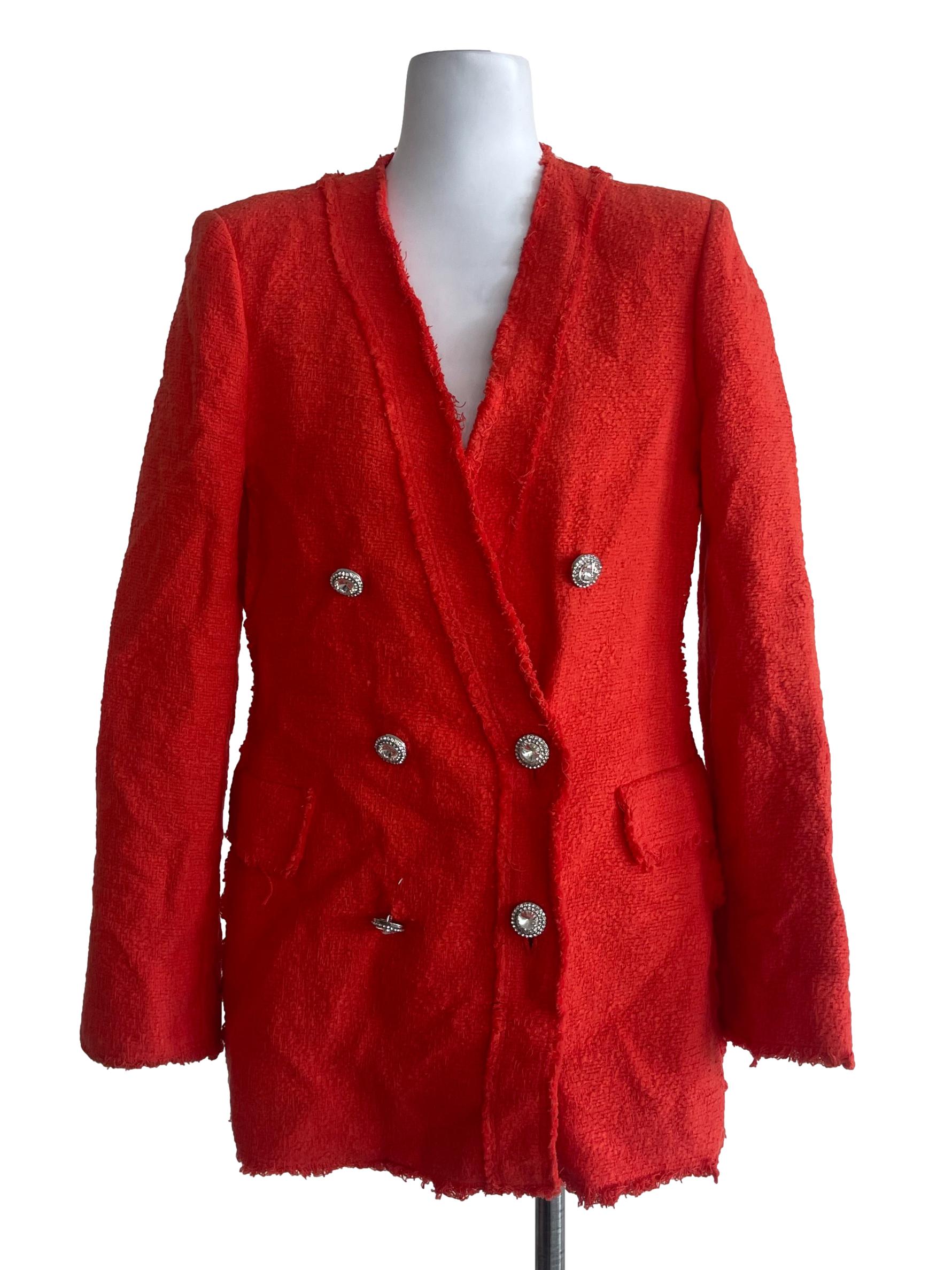 Orange Wool Blazer