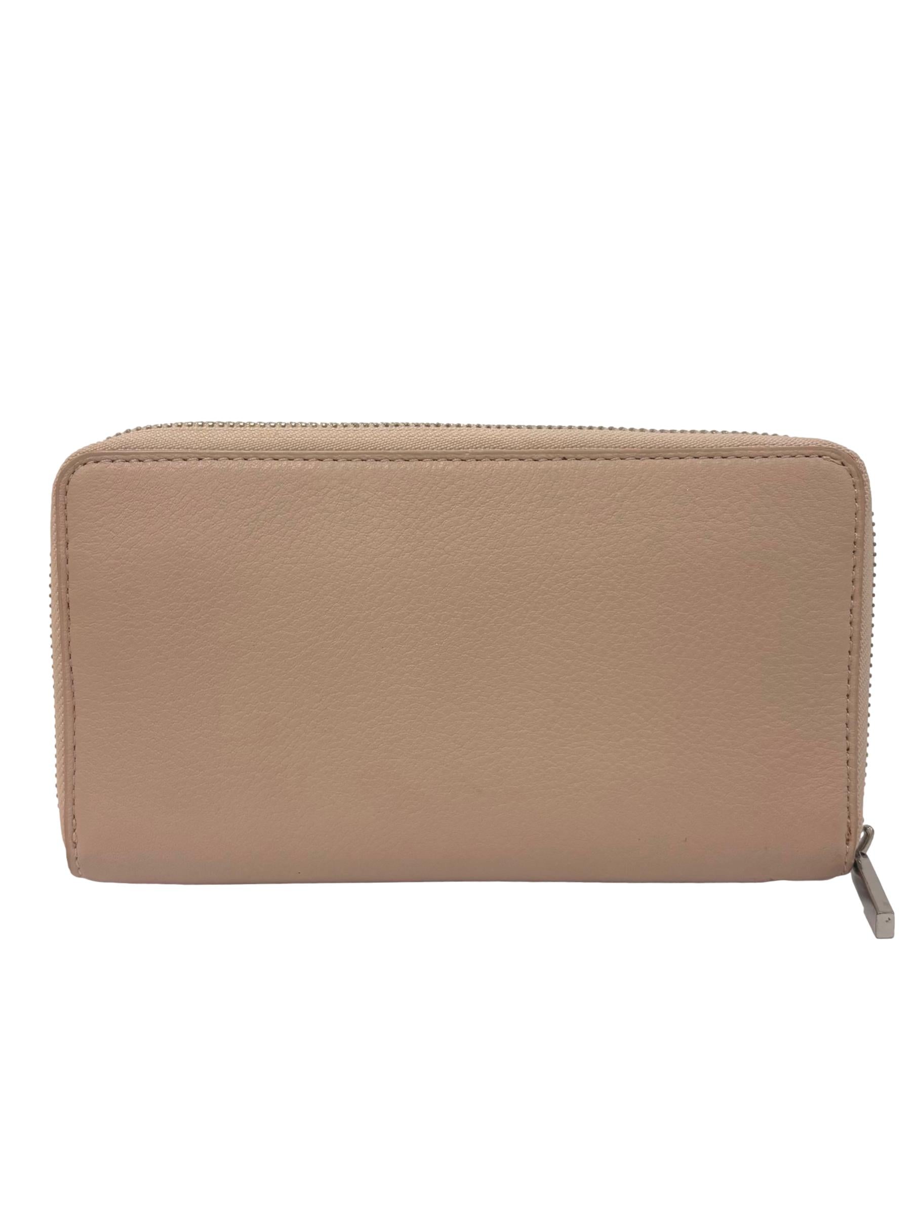 Pink Leather Long Wallet CSN