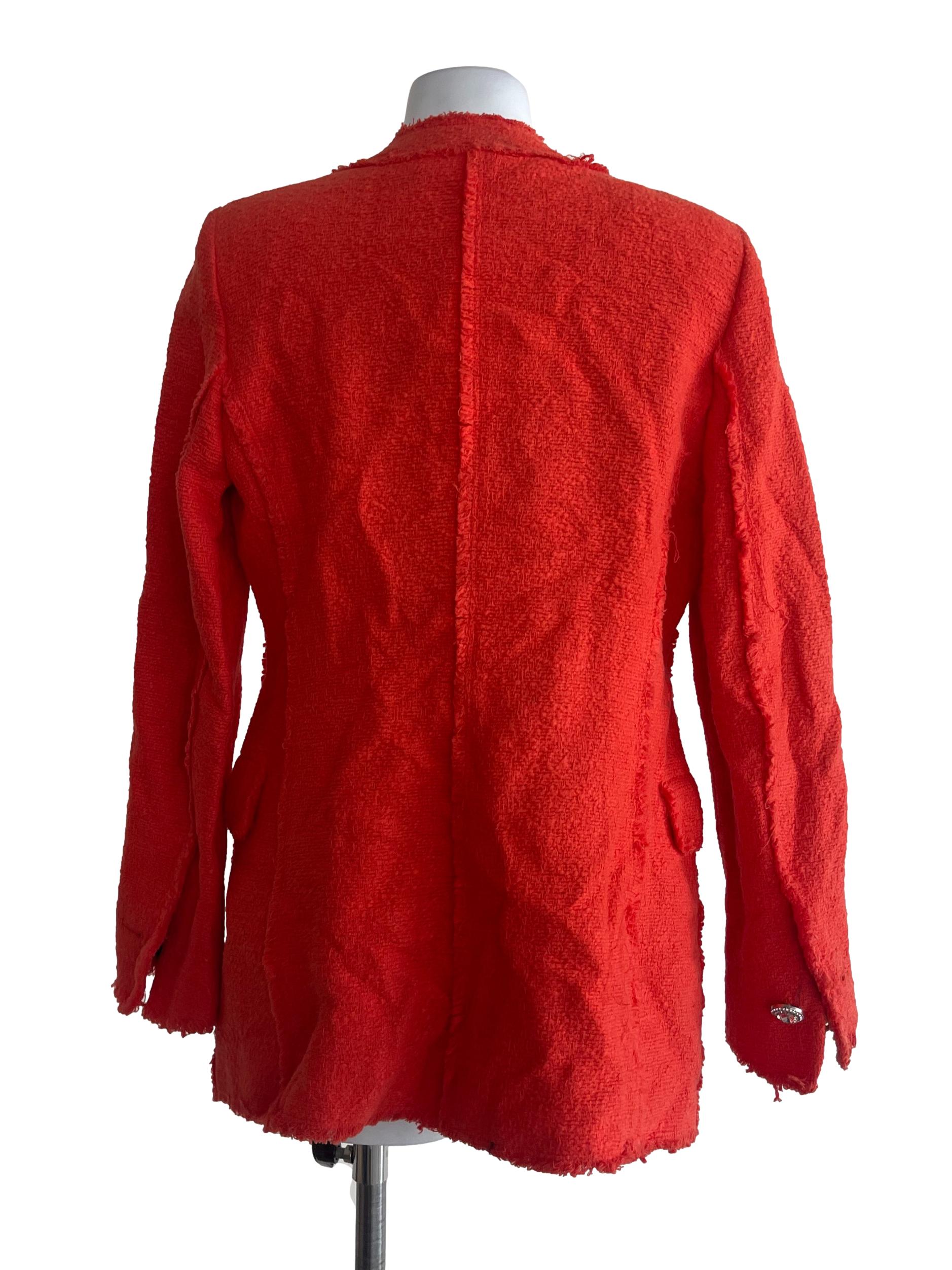 Orange Wool Blazer