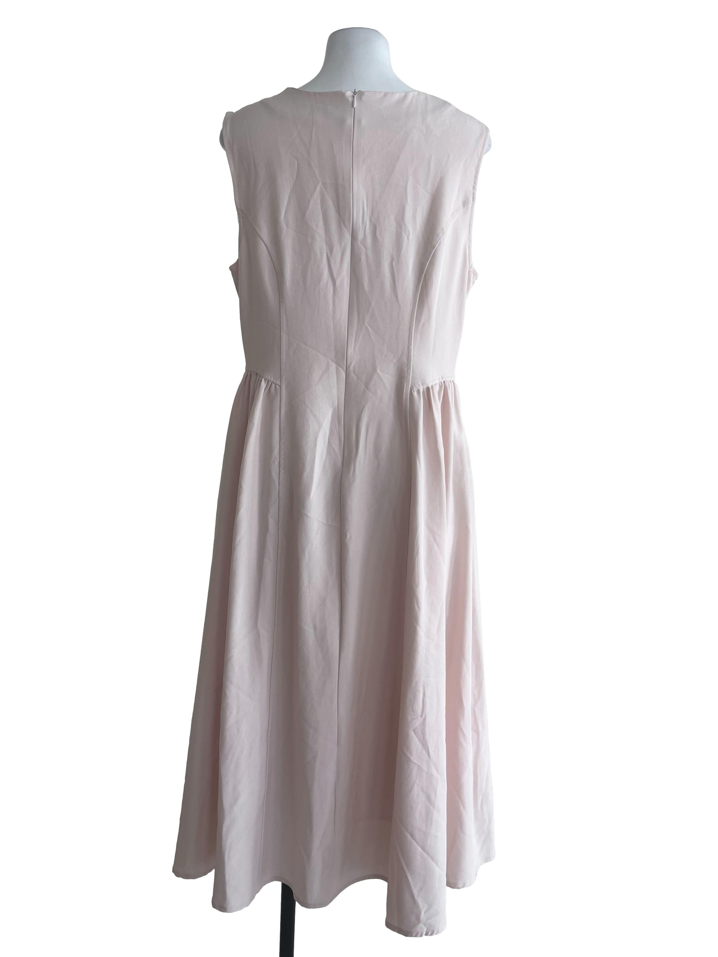 Baby Pink Plain Dress