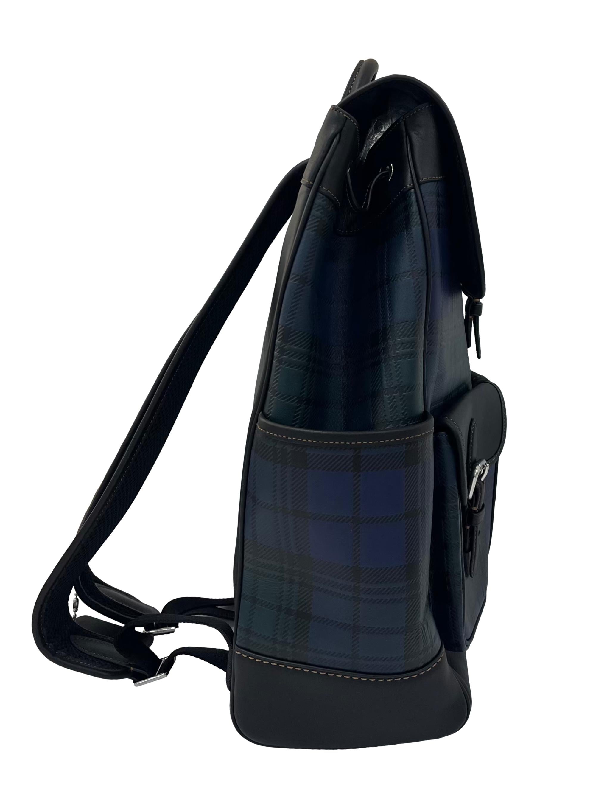 Frankie Black Backpack With Green And Blue Plaid Print Backpack CSN
