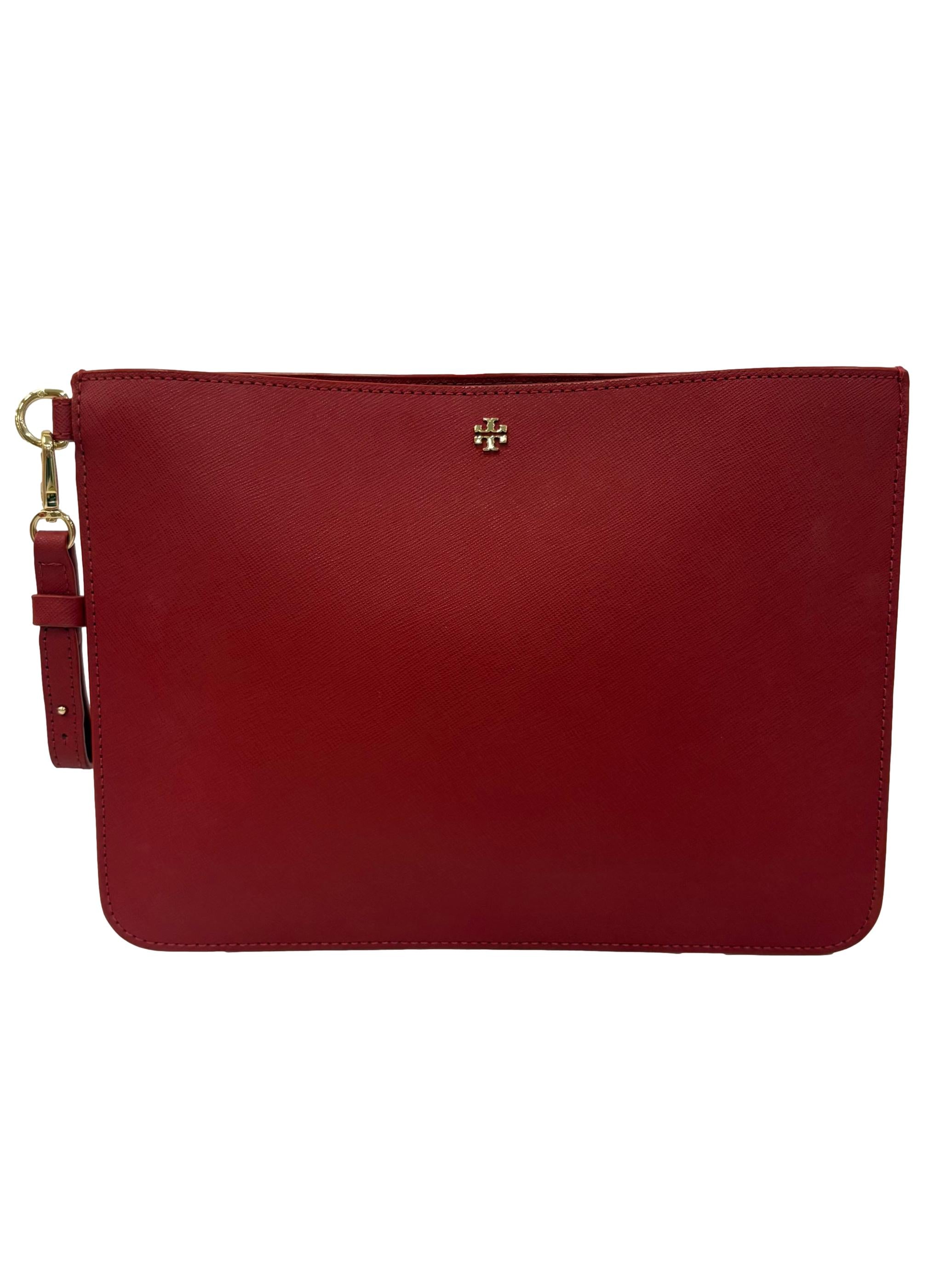 Red Leather Envelope Coin Pouch CSN