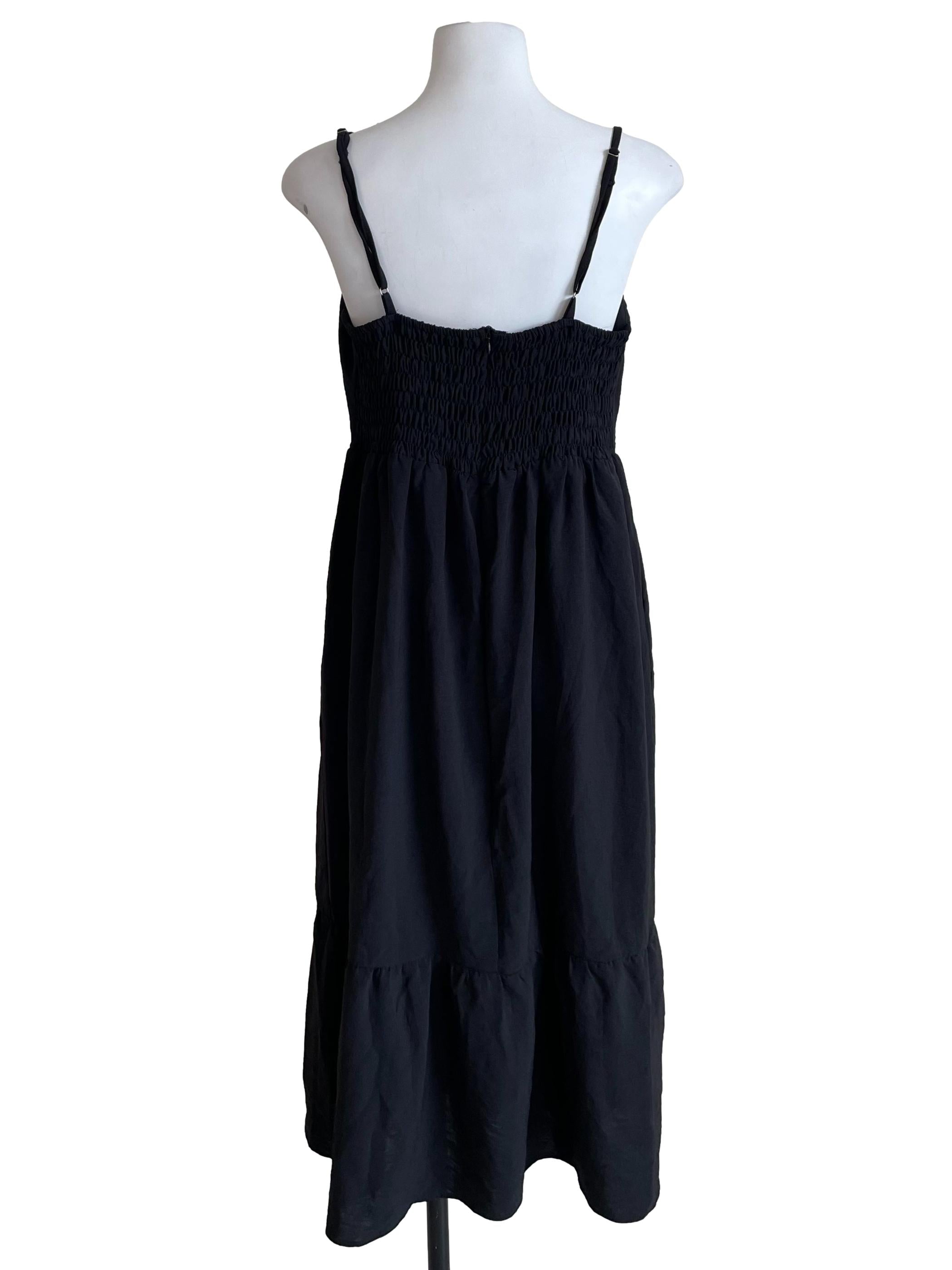 Black Tiered Babydoll Dress