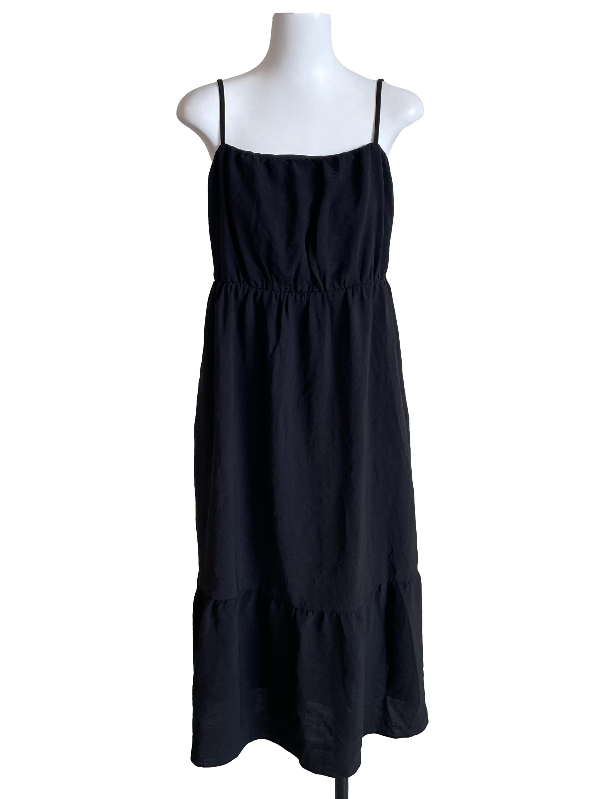 Black Tiered Babydoll Dress