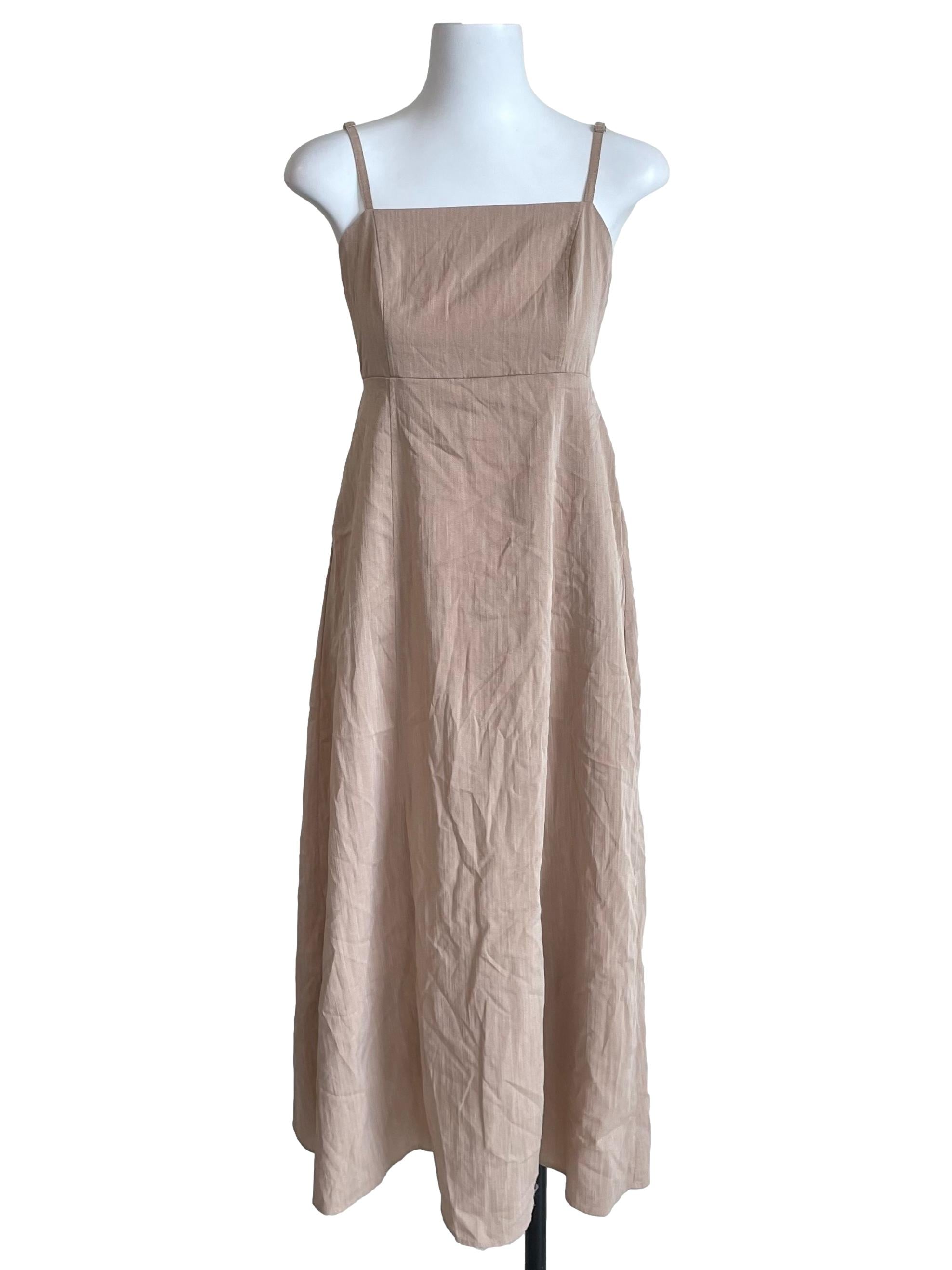Latte Brown Cami Slip Dress