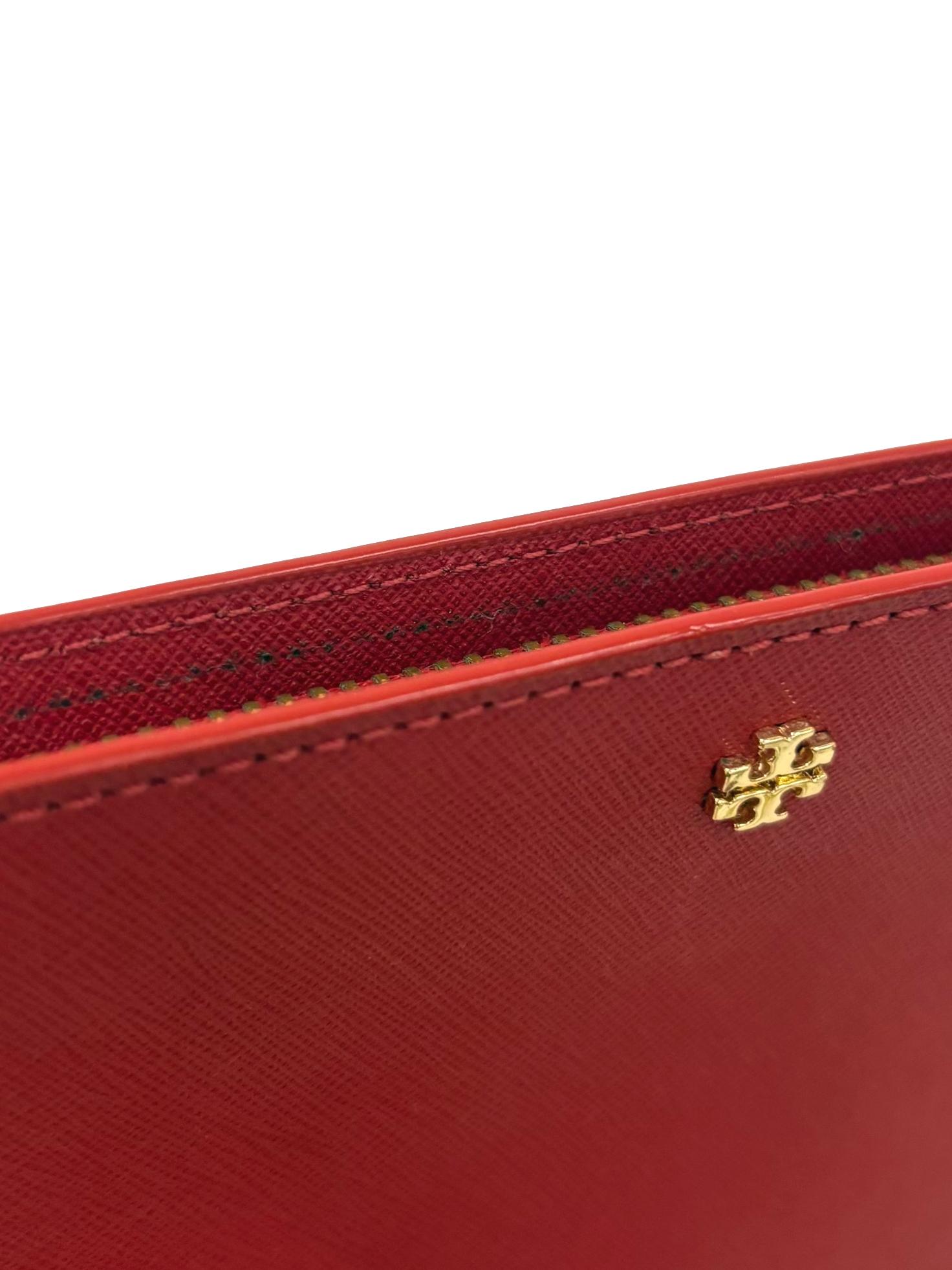 Red Leather Envelope Coin Pouch CSN