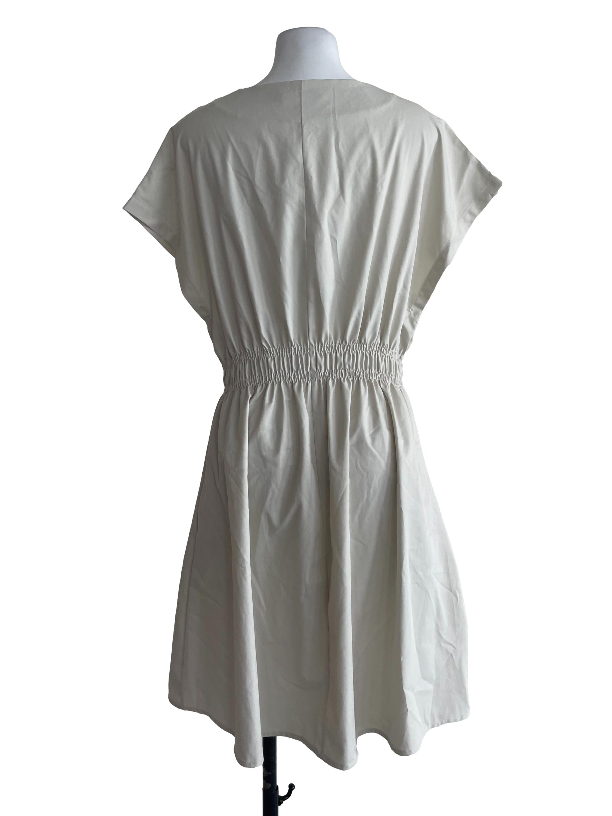 Ash Beige Drop Shoulder Dress