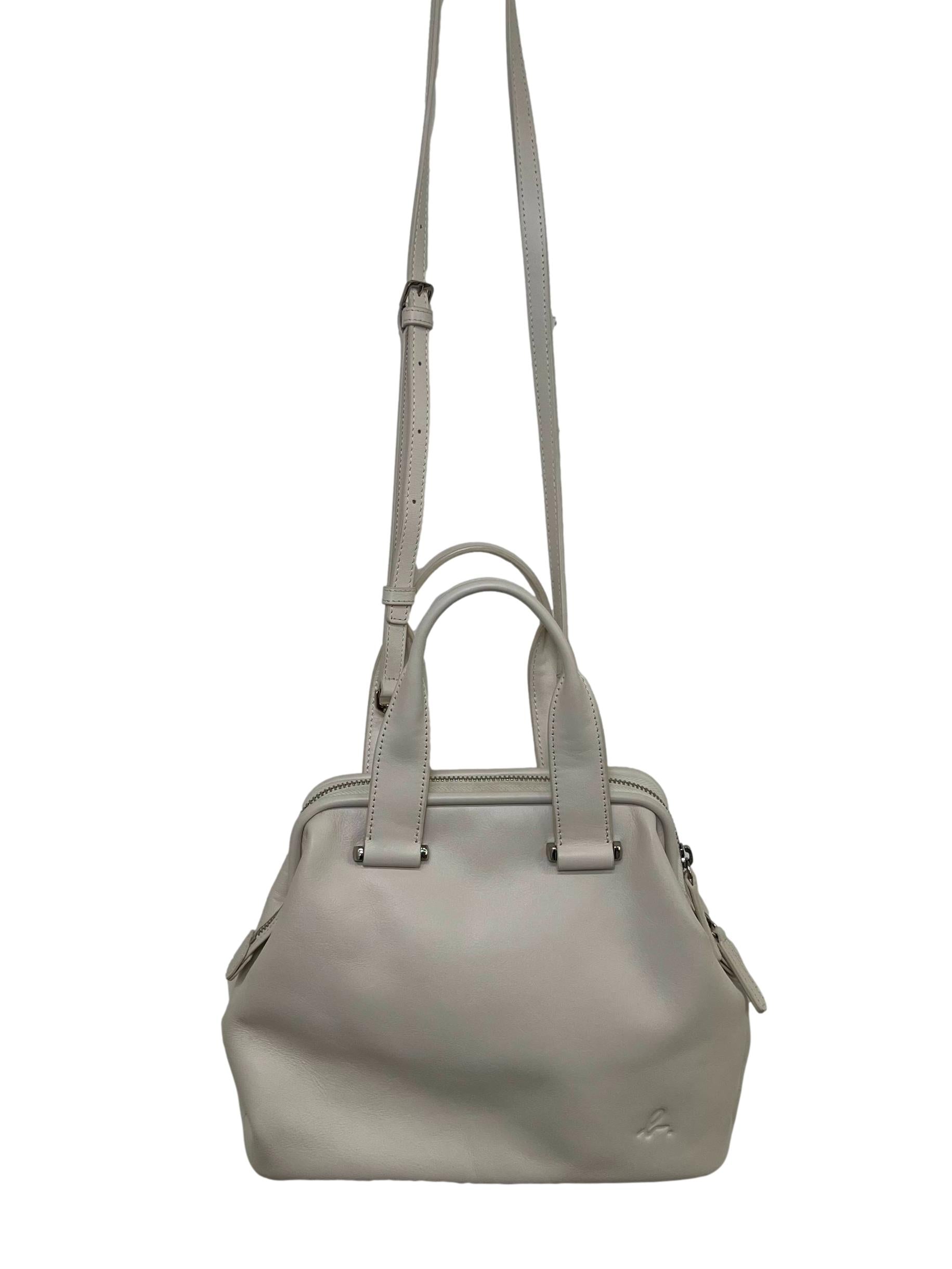 White Leather Handbag CSN