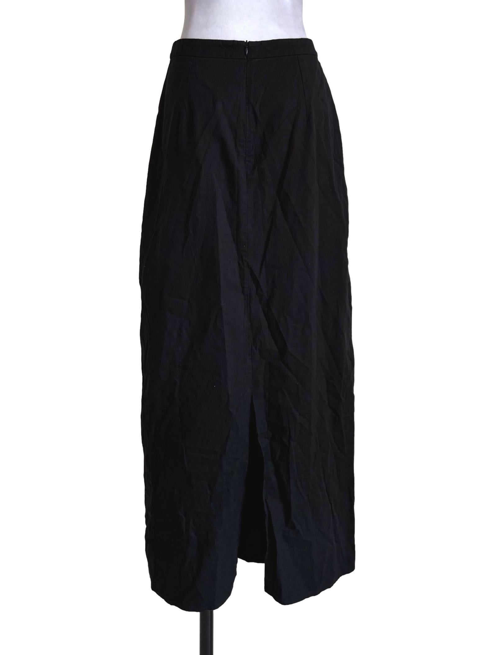 Carbon Black Pencil Cut Skirt TTR