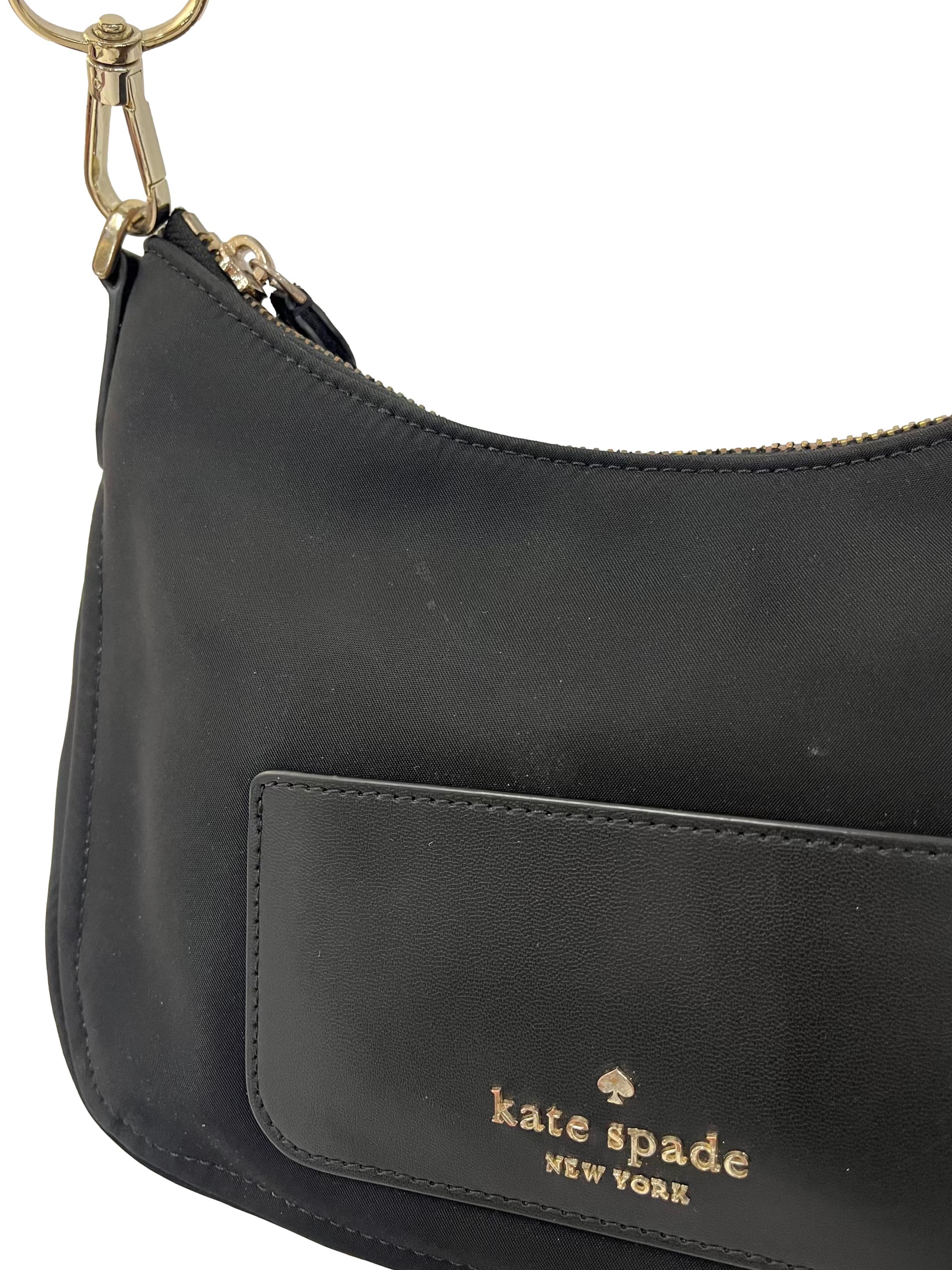 Black Nylon Chelsea Crossbody Bag Crossbody Bag With Detachable Pouch CSN