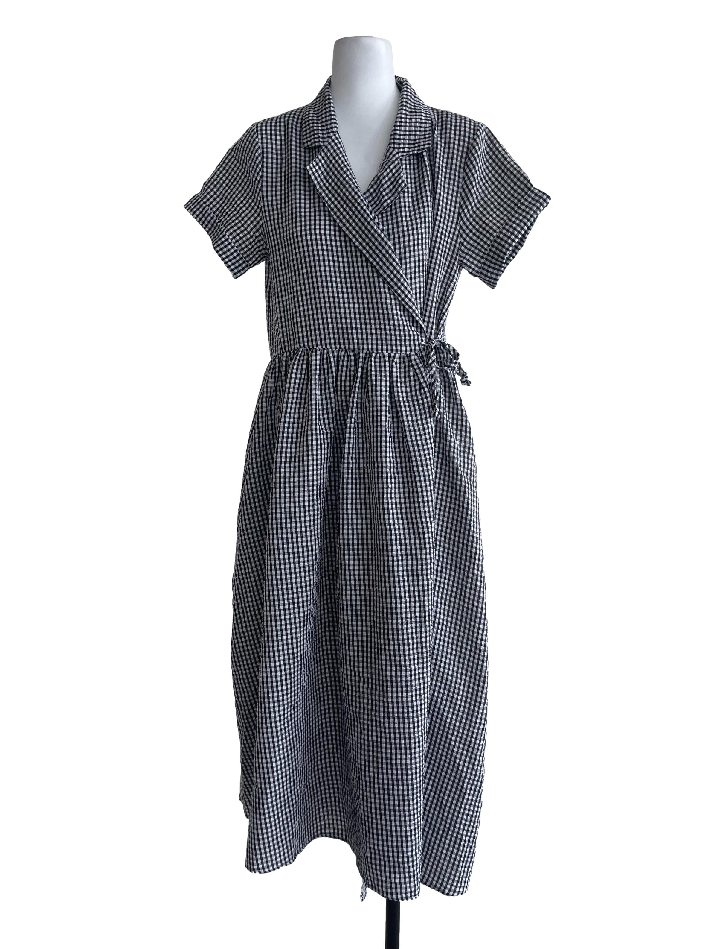 Black Gingham Dress