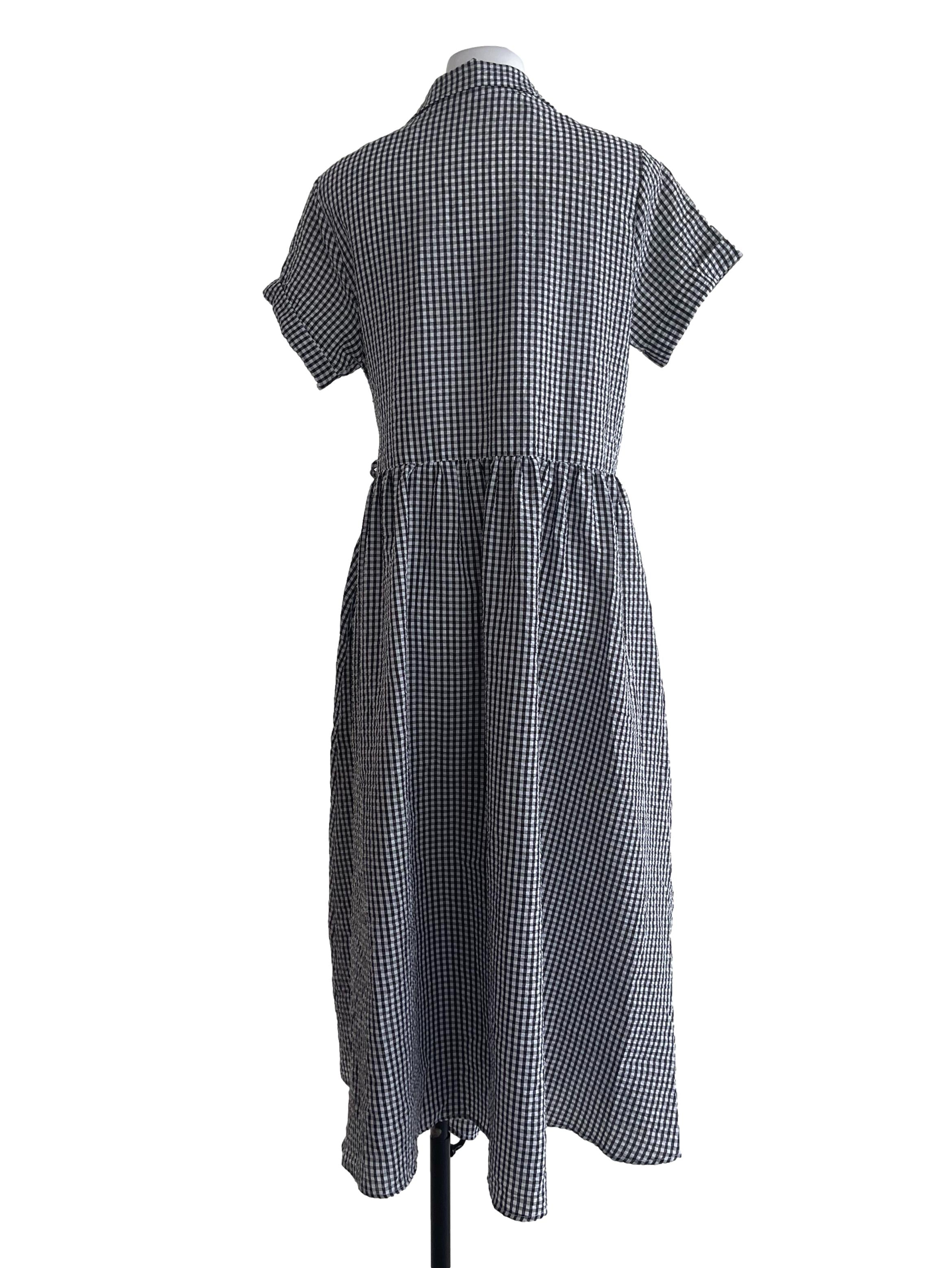 Black Gingham Dress