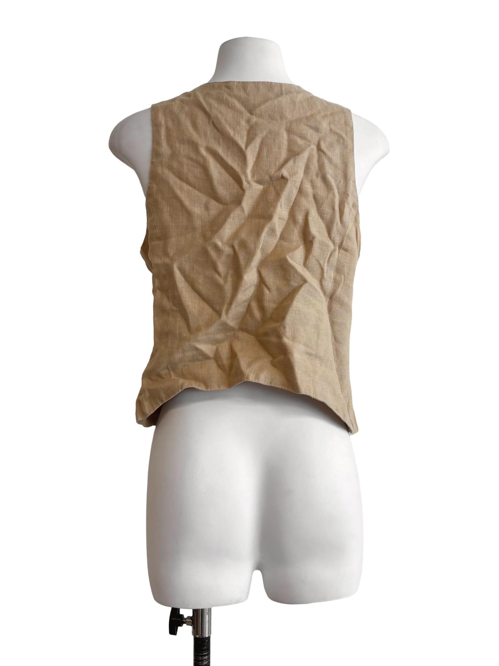 Wheat V-Neck Vest Top