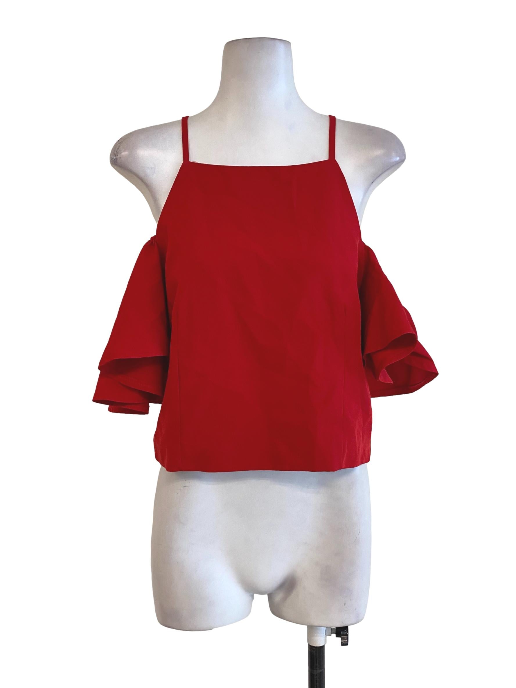 Red Sleeveless Top
