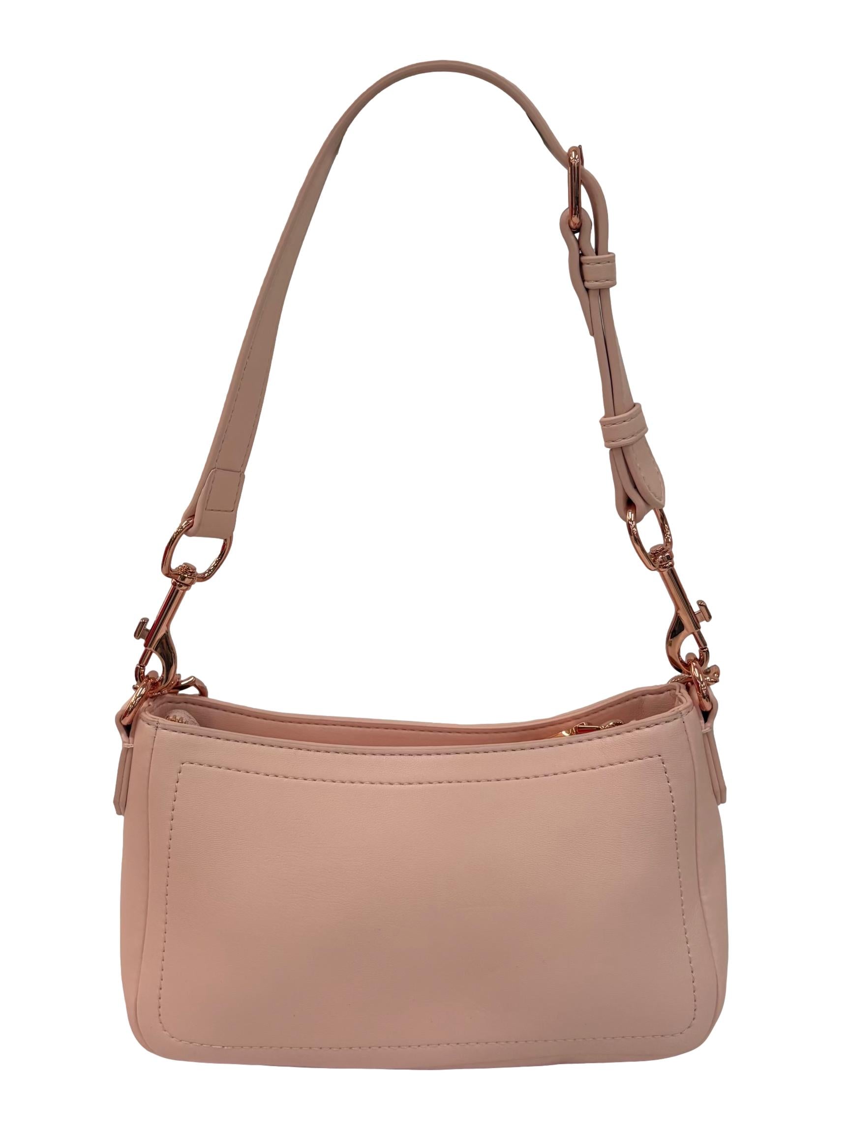 Pink Leather Strass Chain Handbag CSN