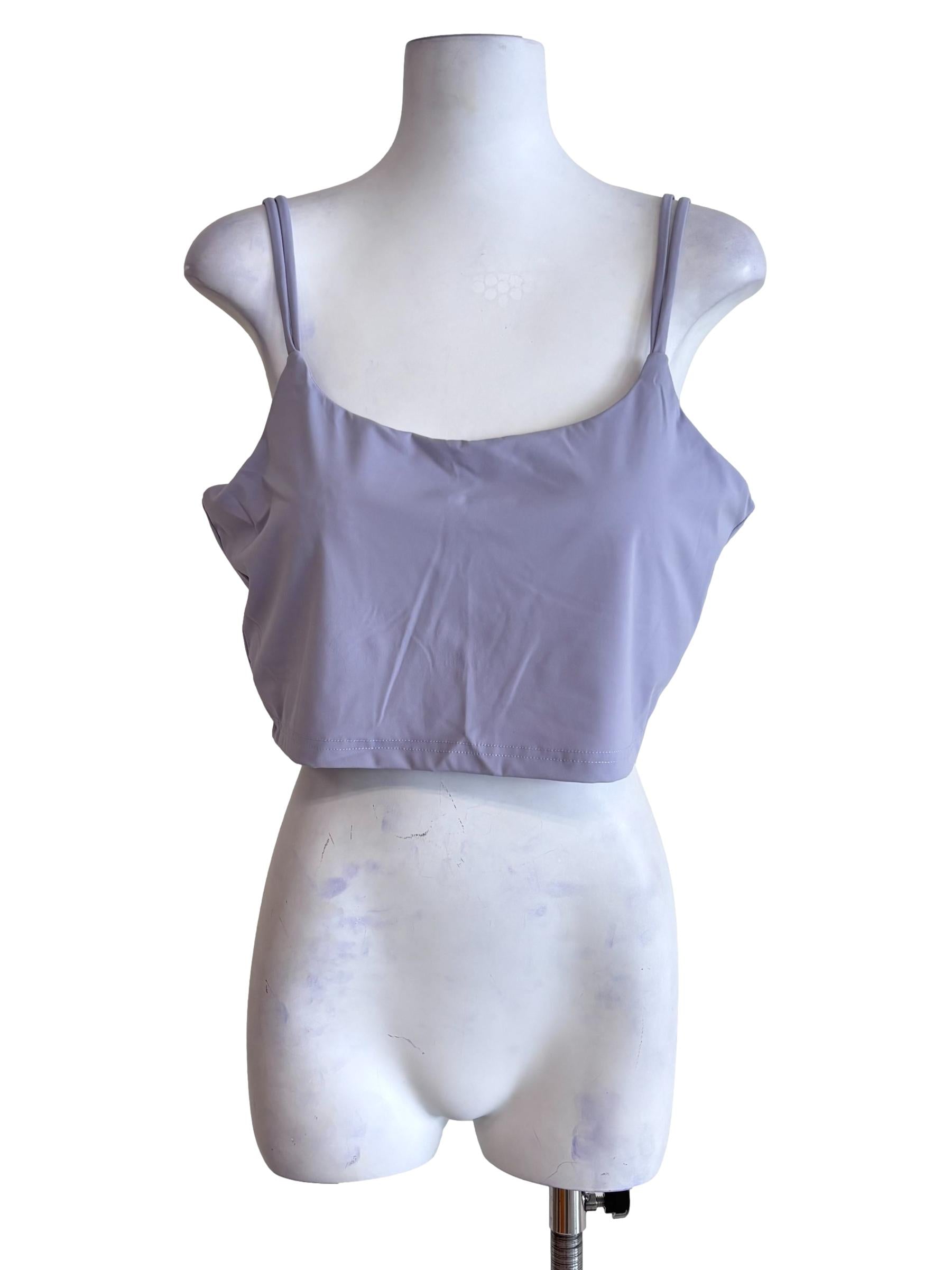 Purple Constance Double Strap Padded Top