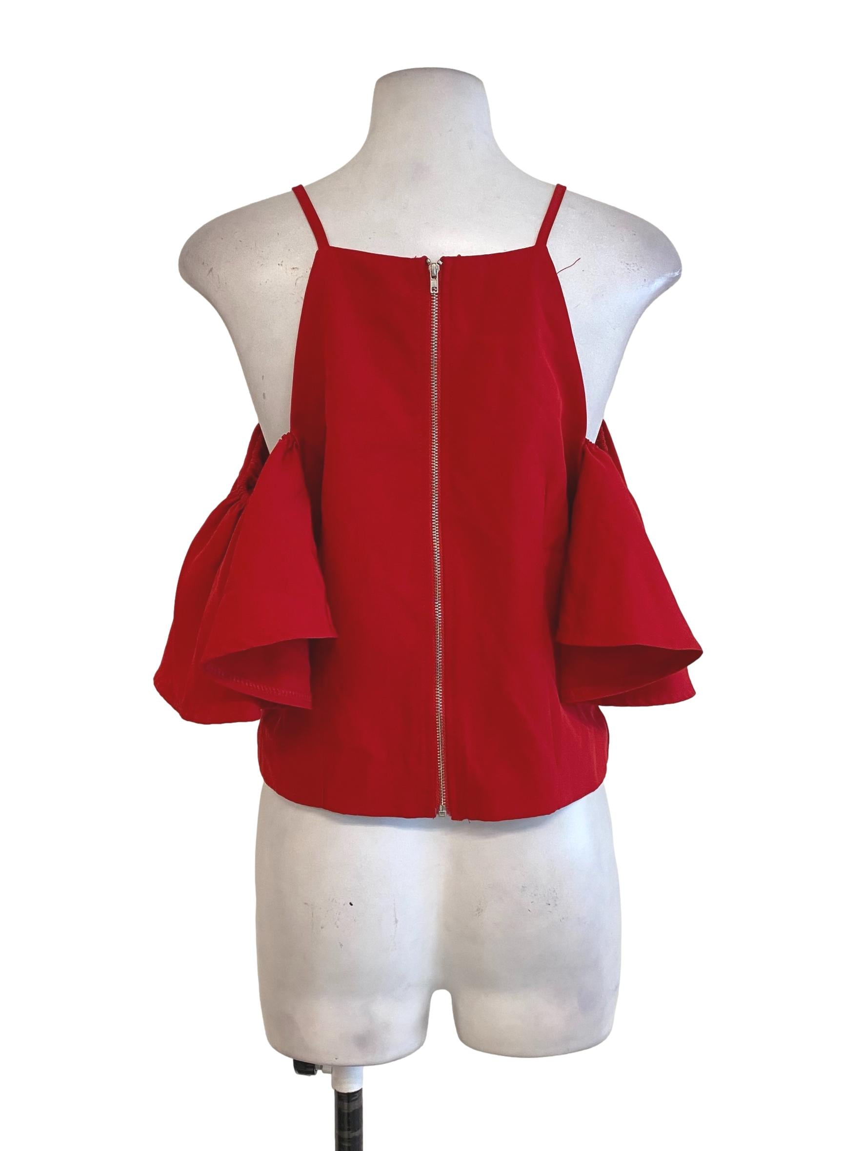 Red Sleeveless Top