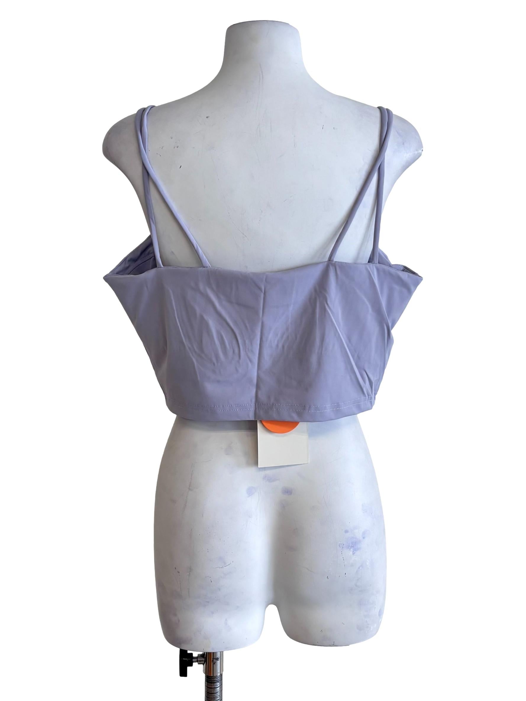 Purple Constance Double Strap Padded Top