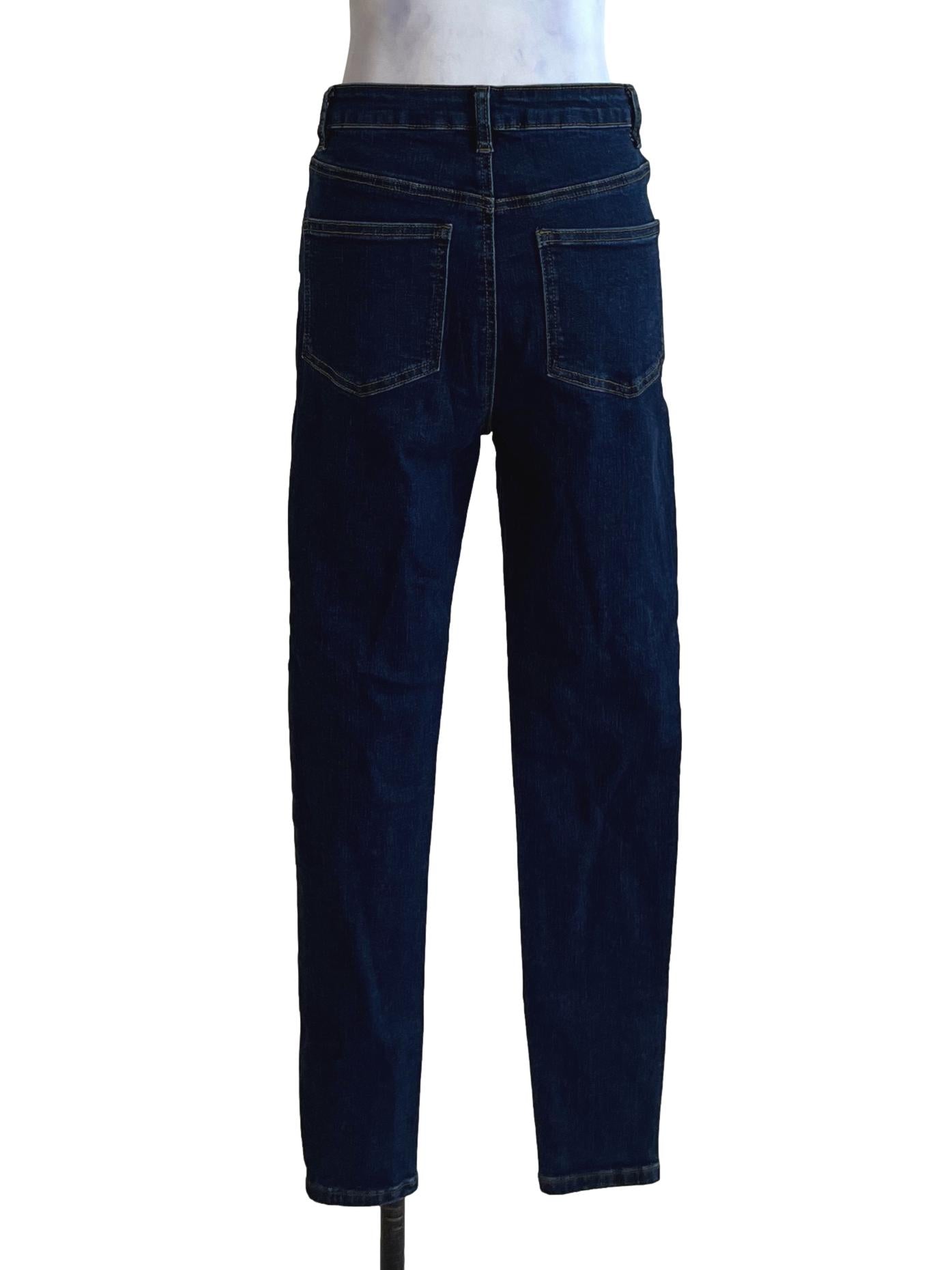 Blue Denim Plain Skinny Jeans LB