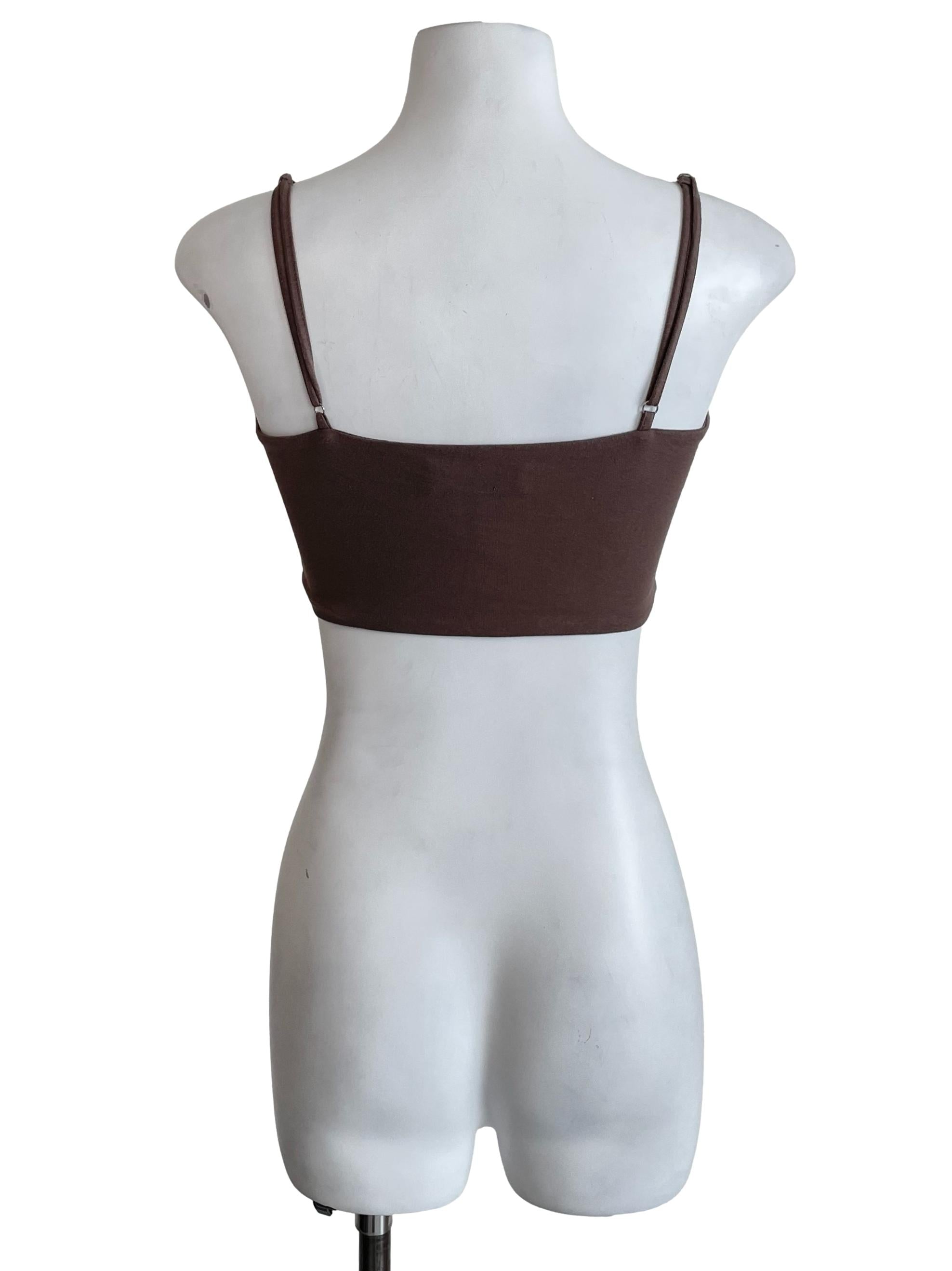 Wood Brown Cami Tube Top
