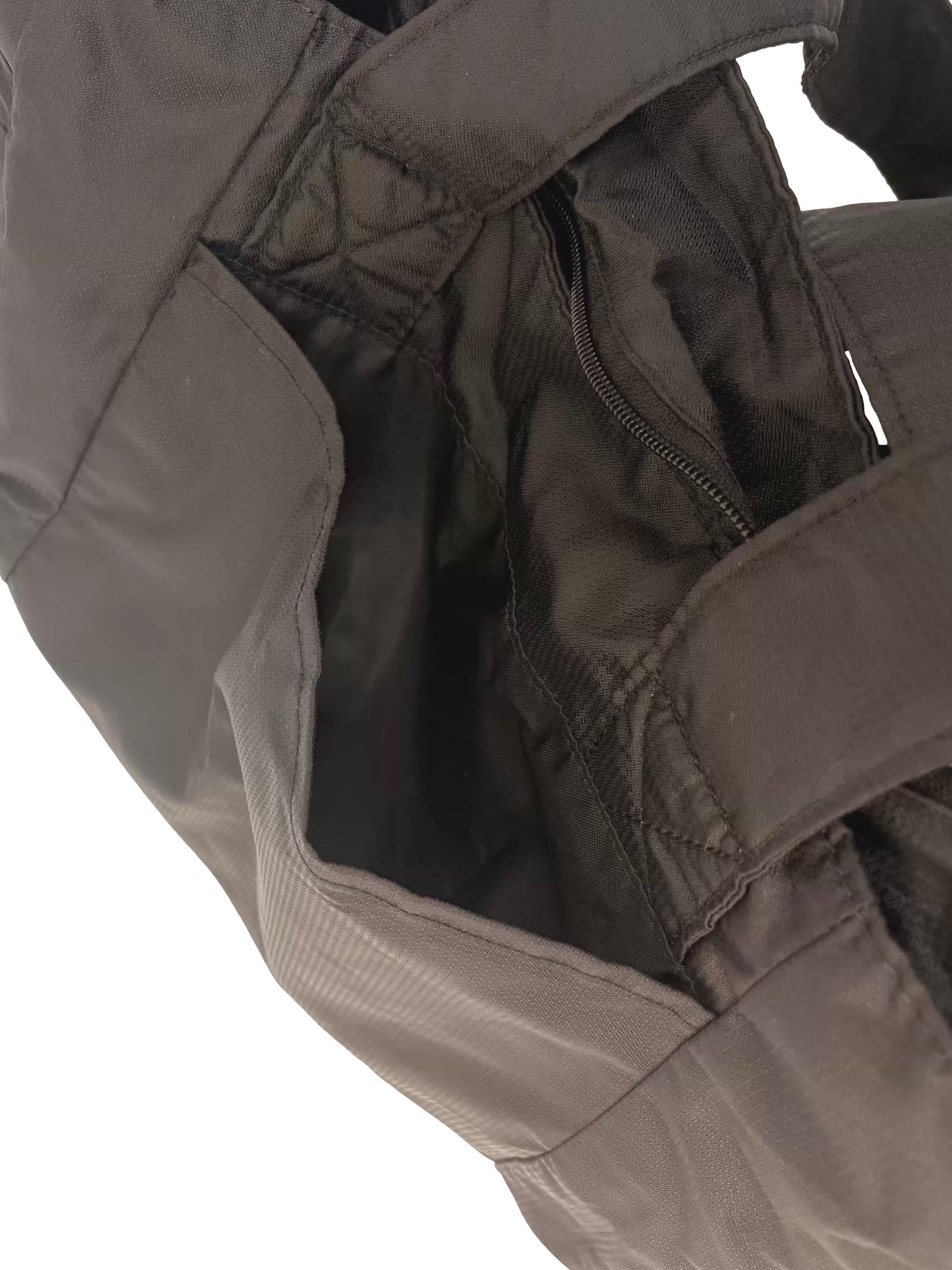 Black Padded Utility Travel Tote Bag