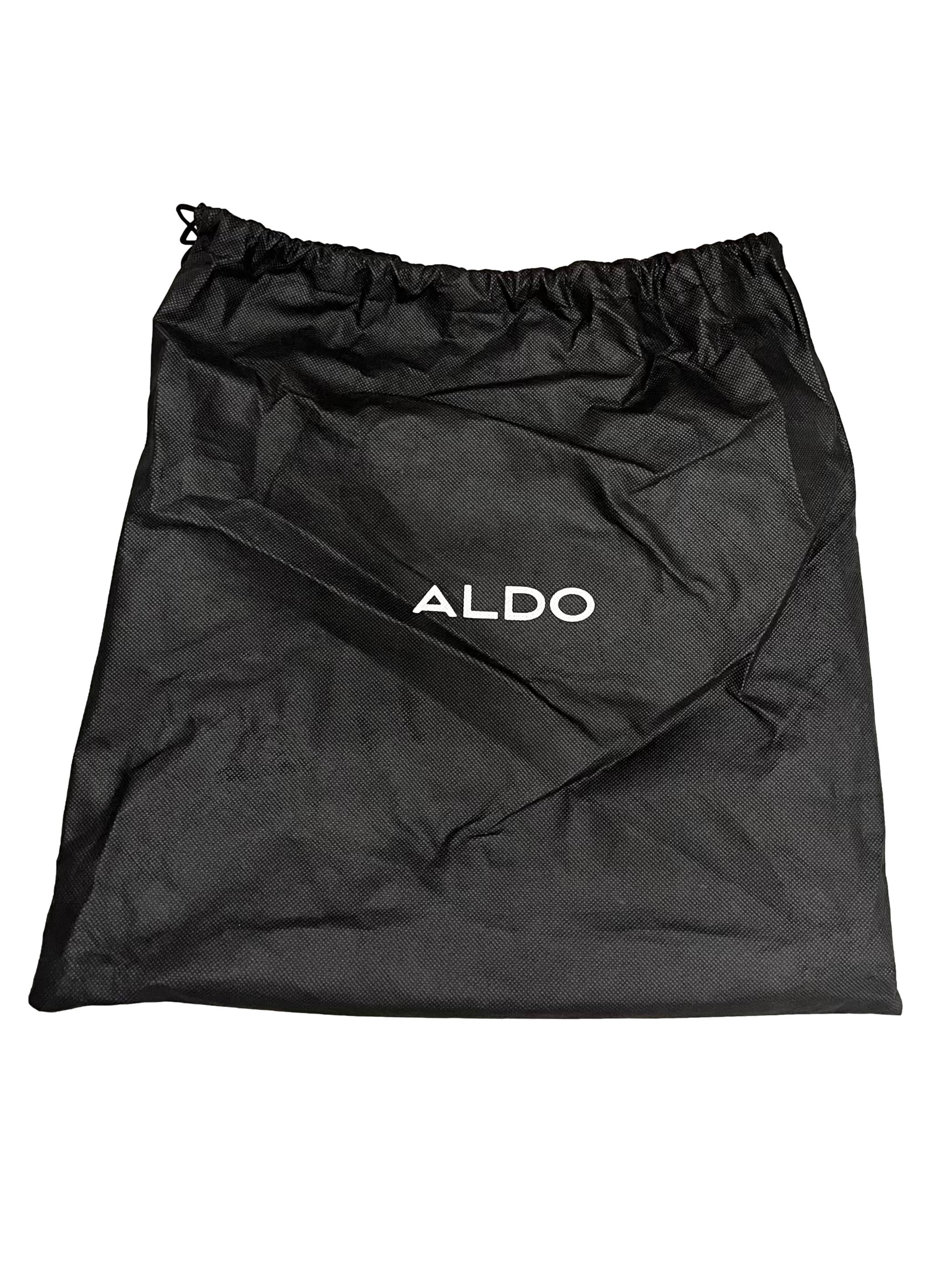 Black PU Leather Aldo Shoulder Bag With Interchangeable Straps CSN