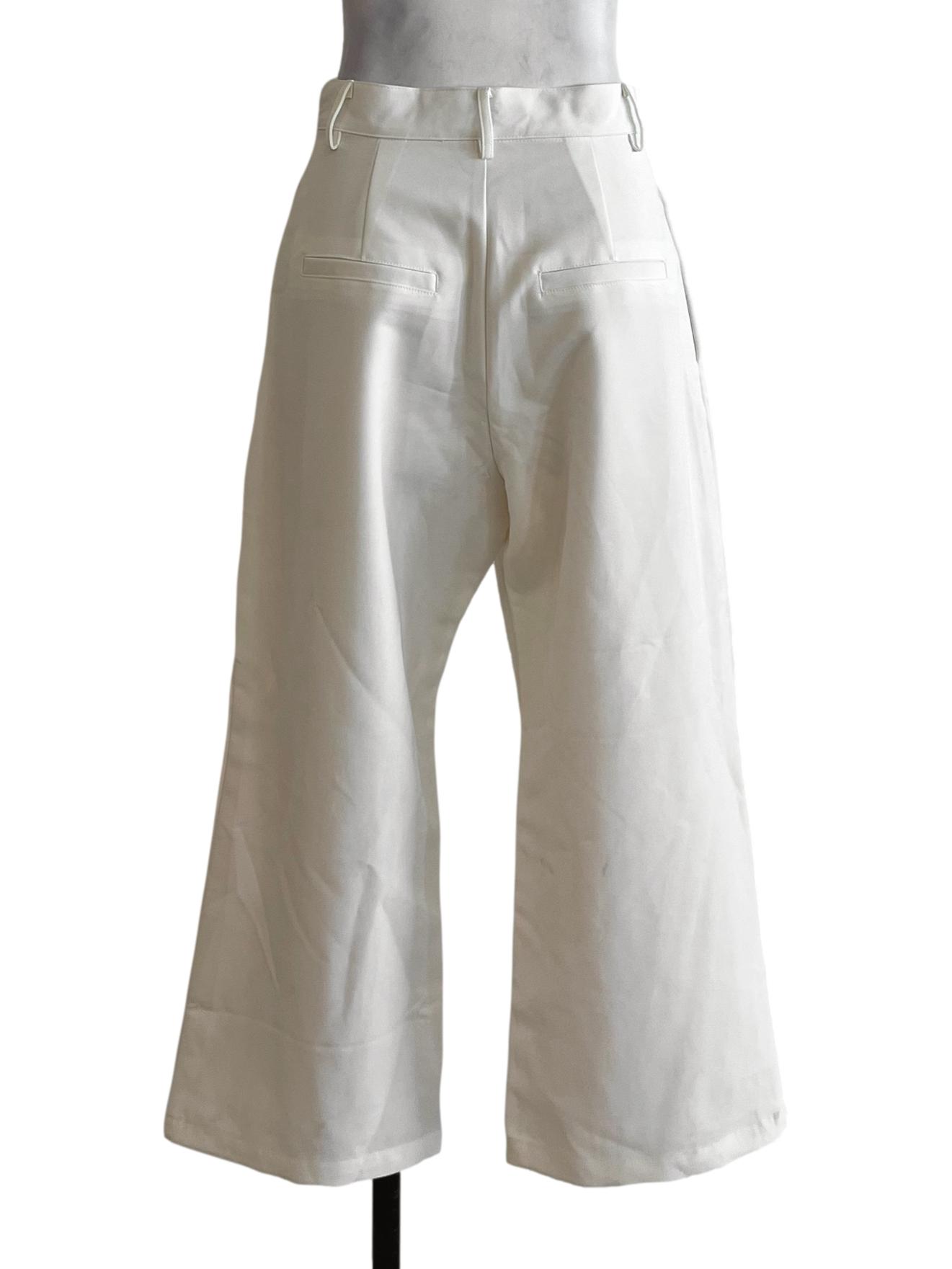White High-Waisted Formal Pants TTR