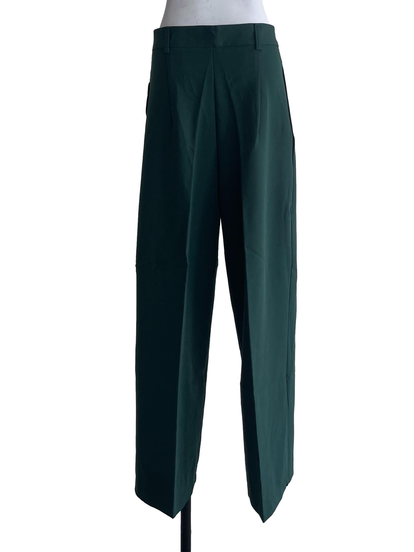 Emerald Green Straight Cut Slacks