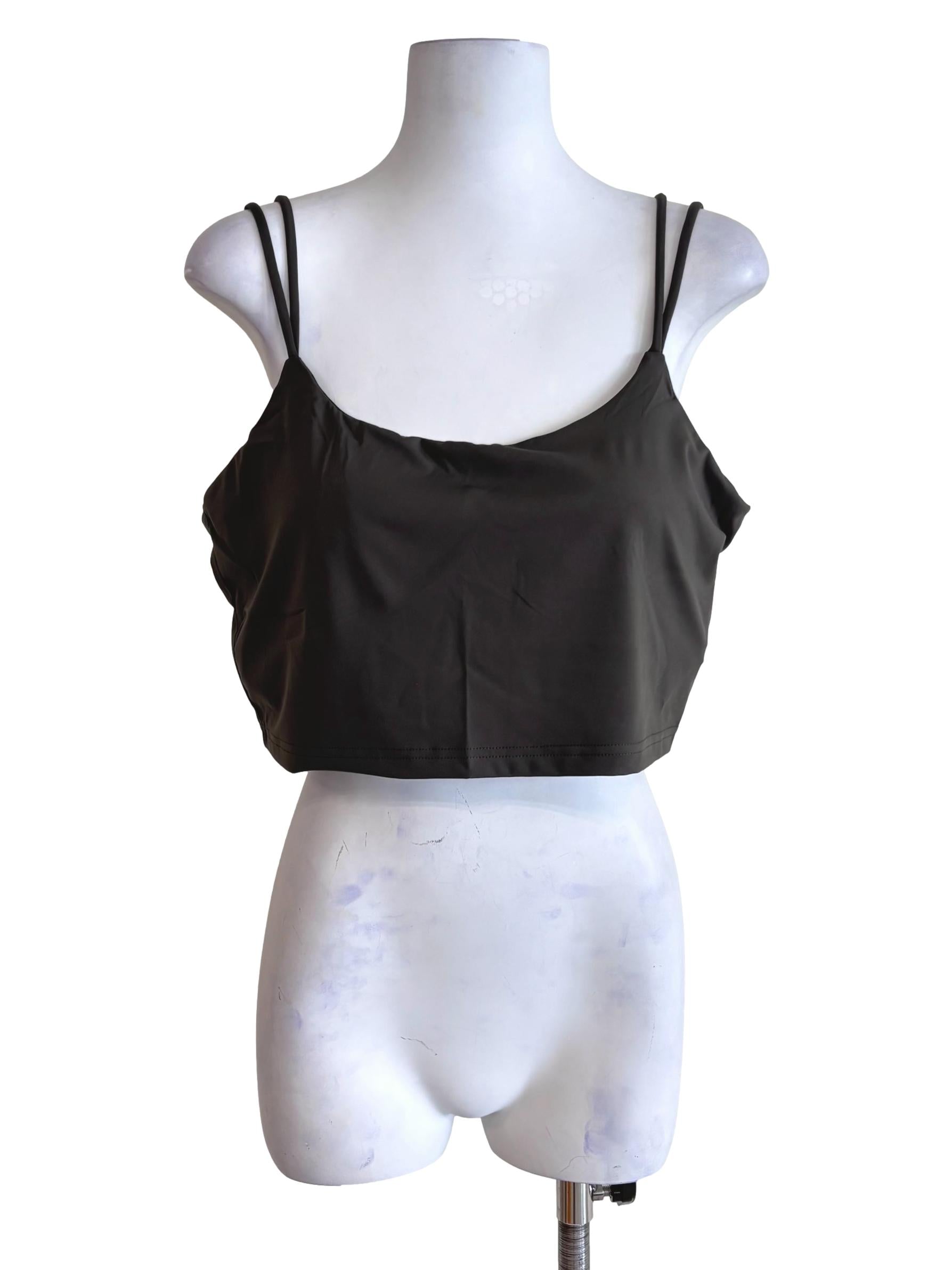 Dark Green Constance Double Strap Padded Top