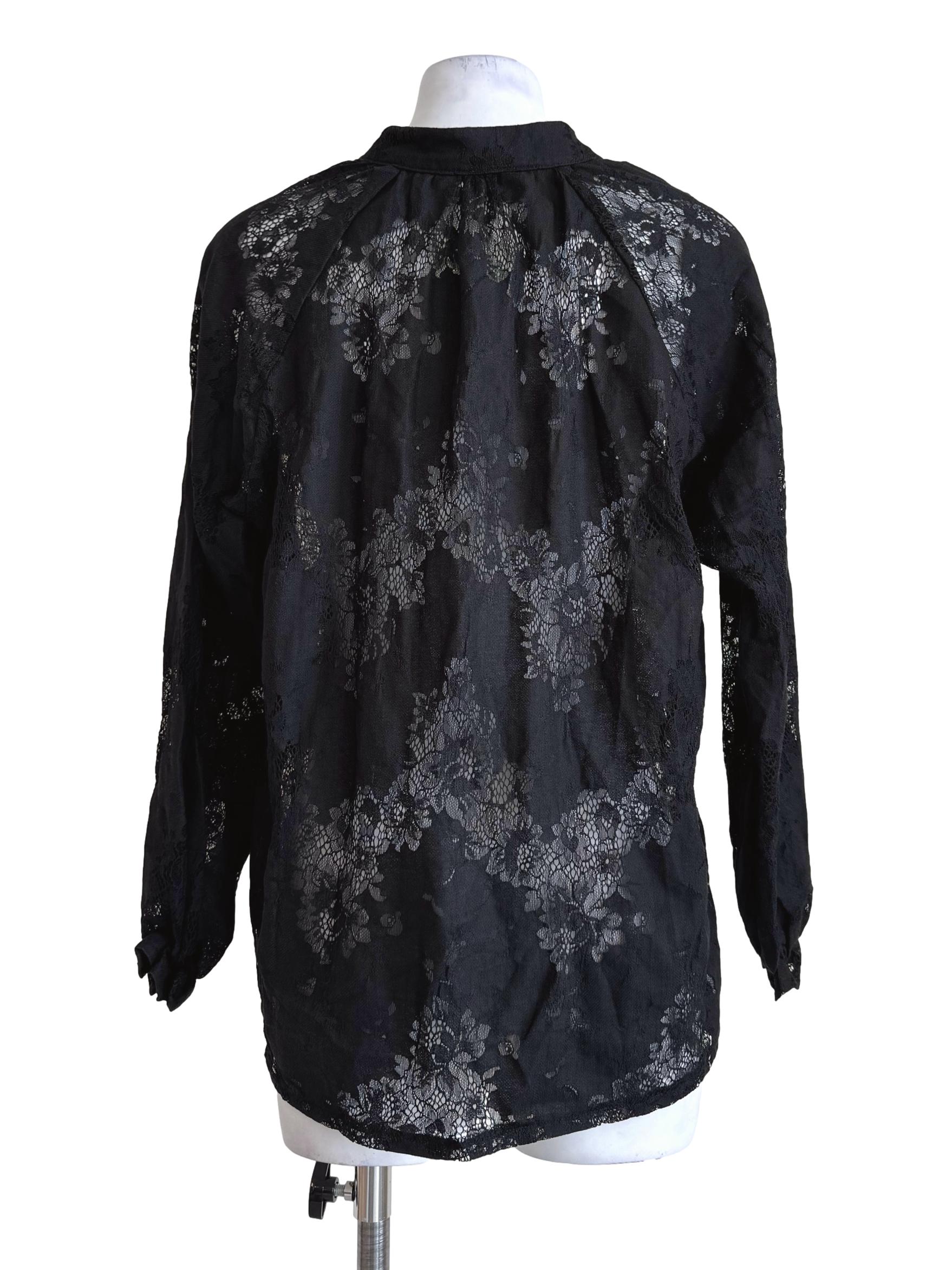 Lace Black Blouse