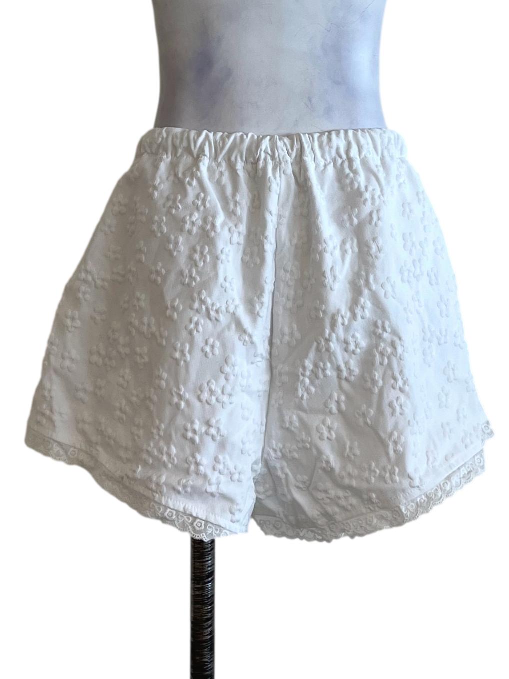 White High-Waisted Shorts TTR