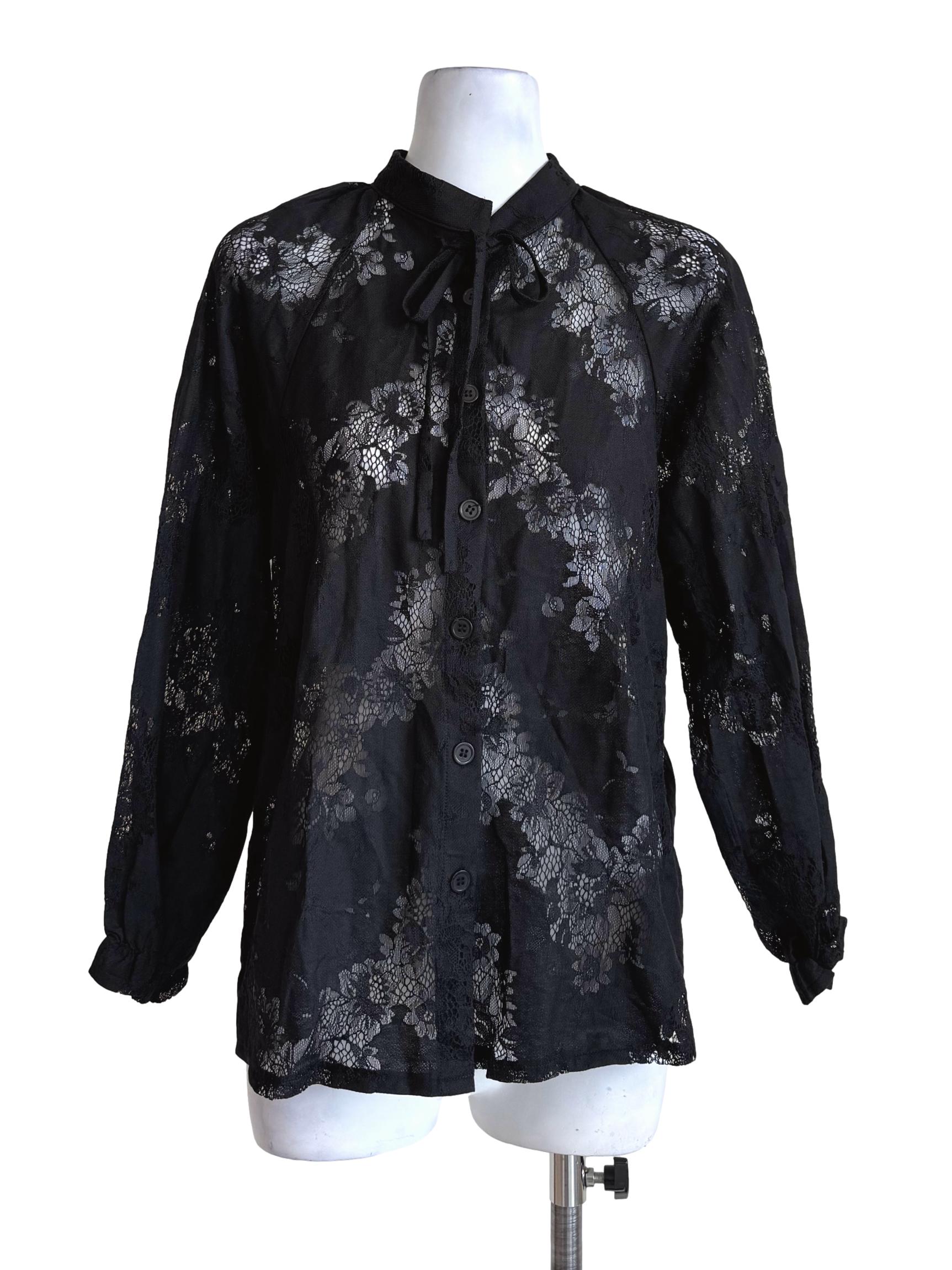 Lace Black Blouse