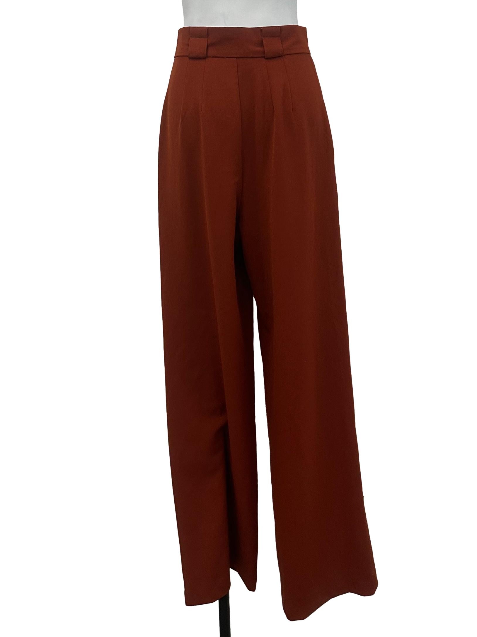 Brownish Red Formal Pants LB