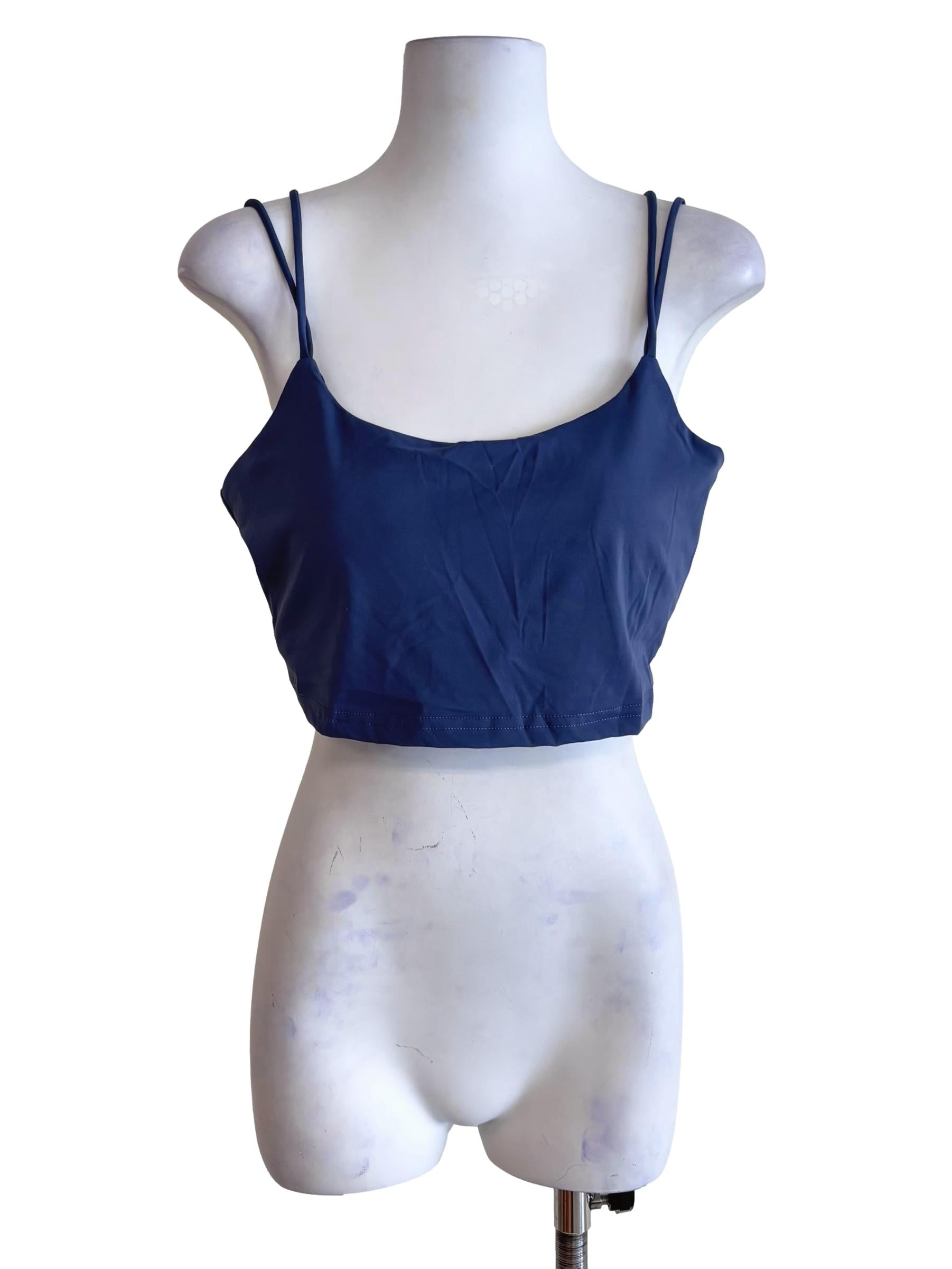 Blue Constance Double Strap Padded Top