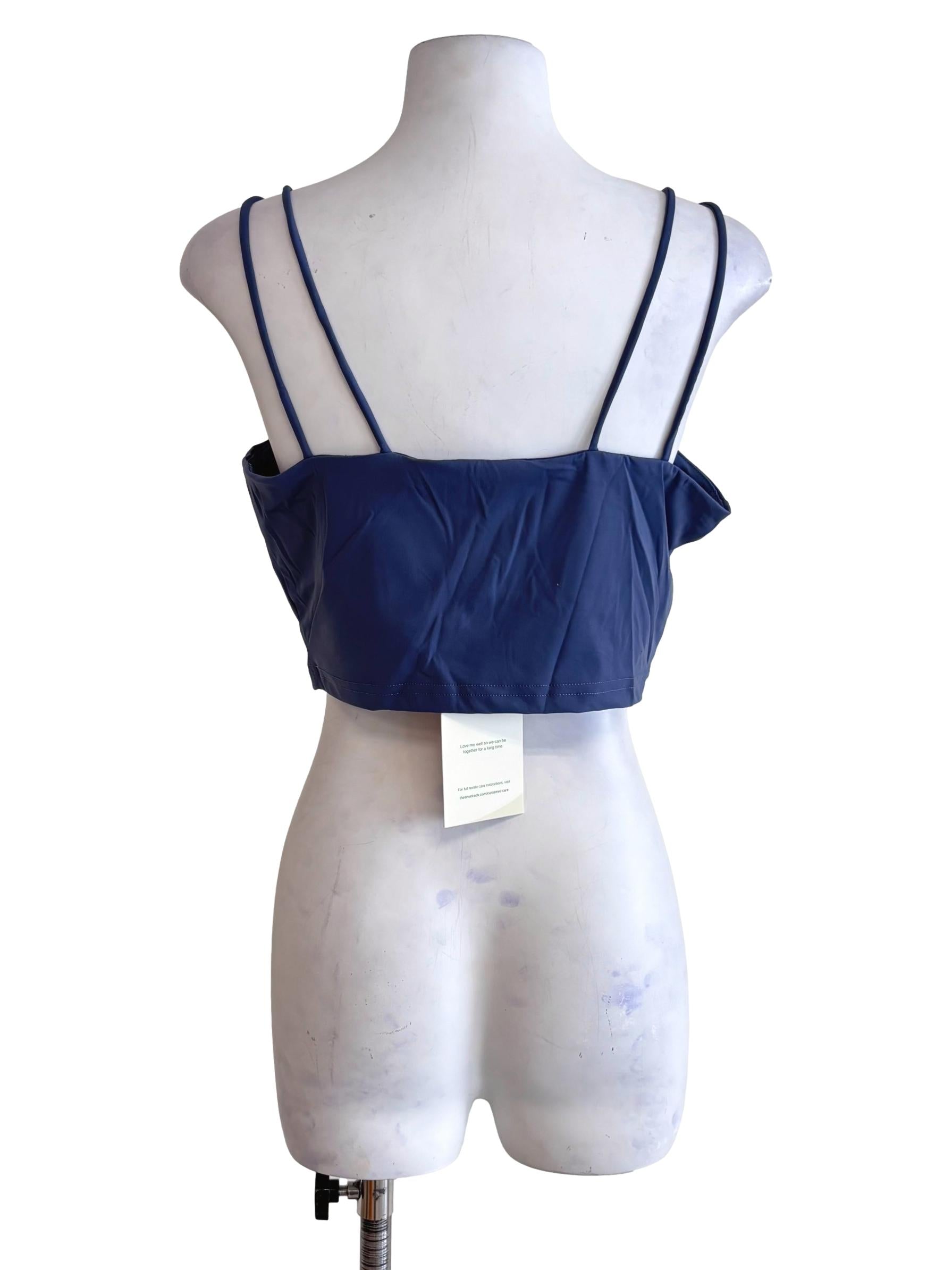 Blue Constance Double Strap Padded Top