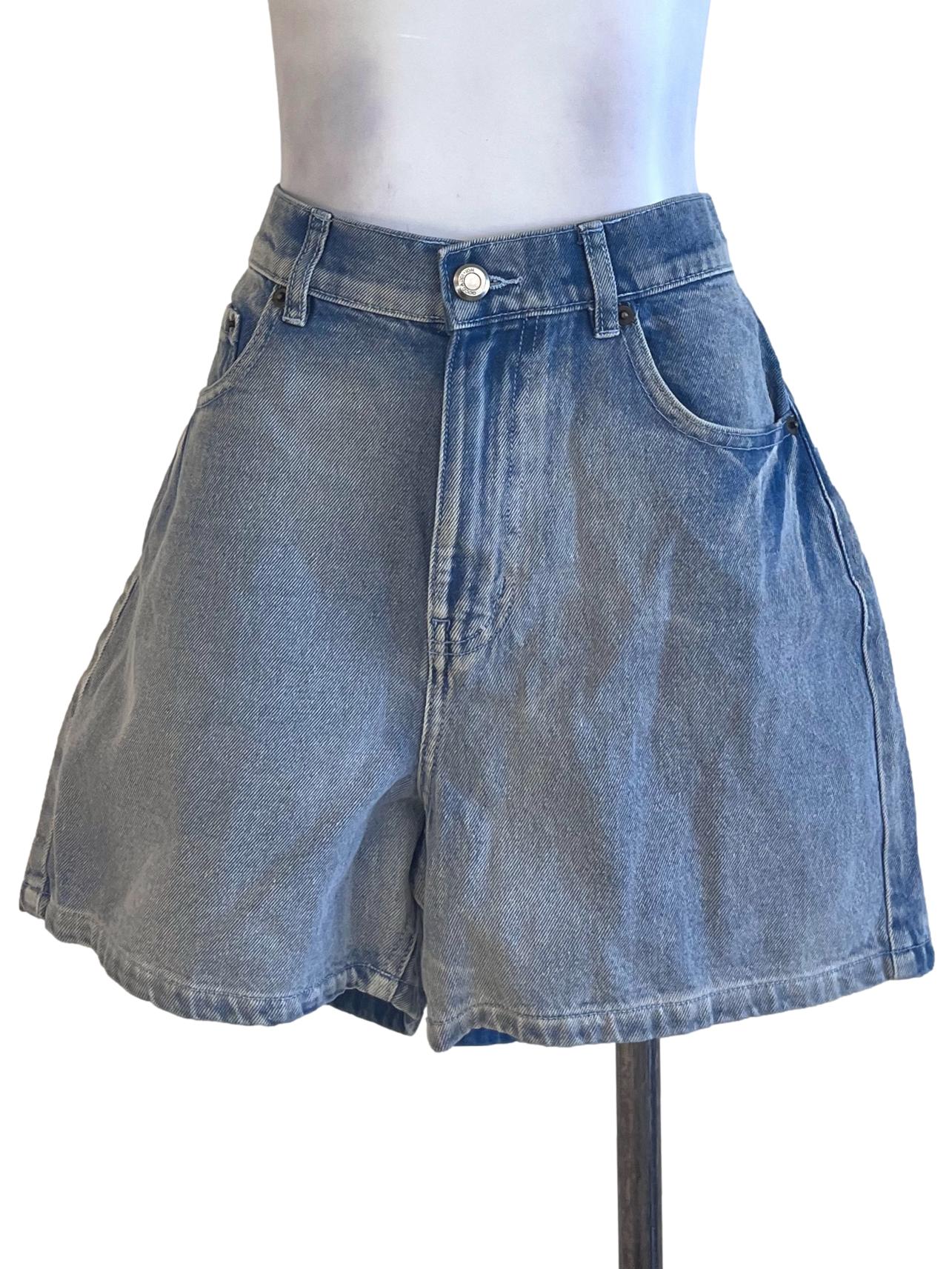 Washed Blue Short Jeans
